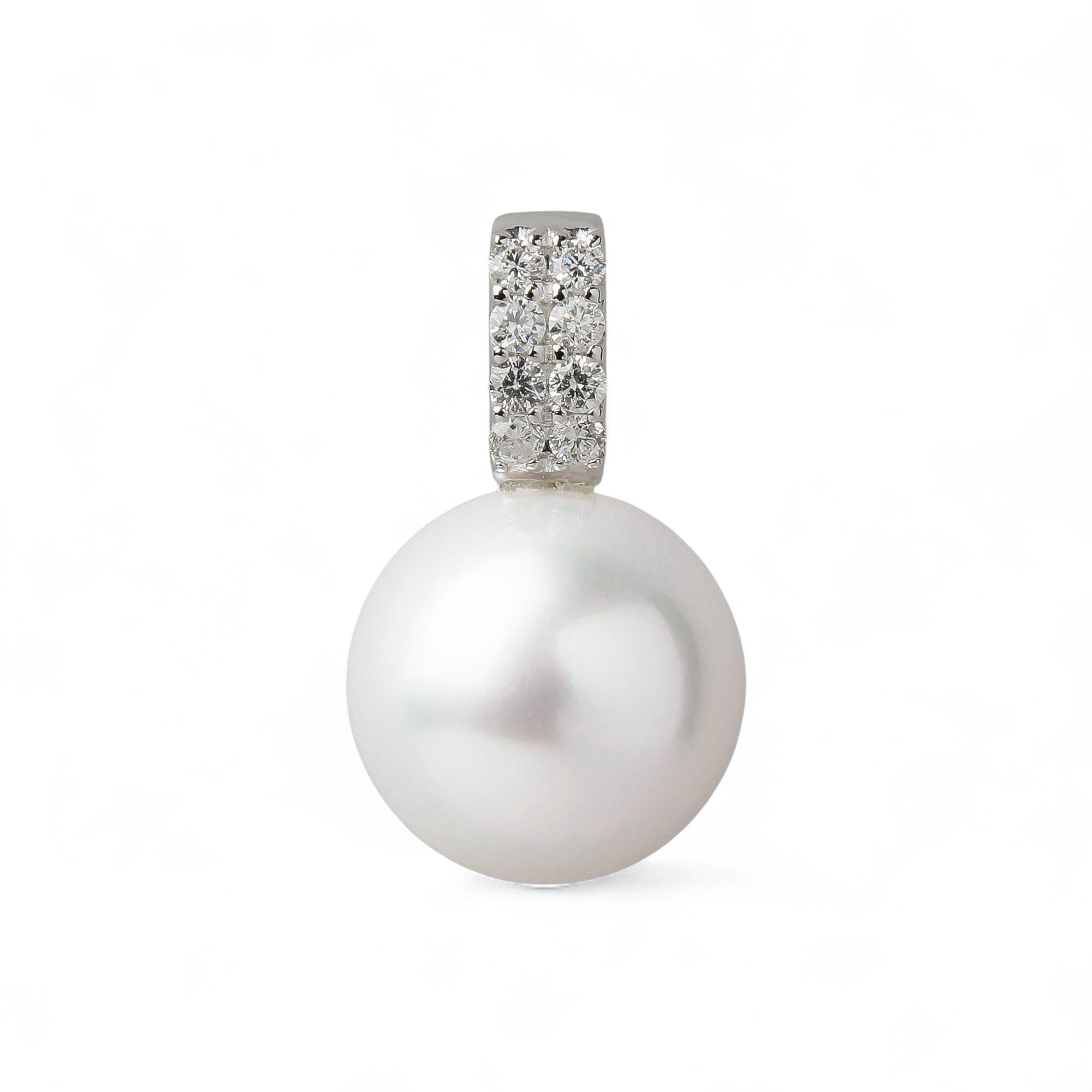 South Sea White Pearl Pendant Top 12mm PT900