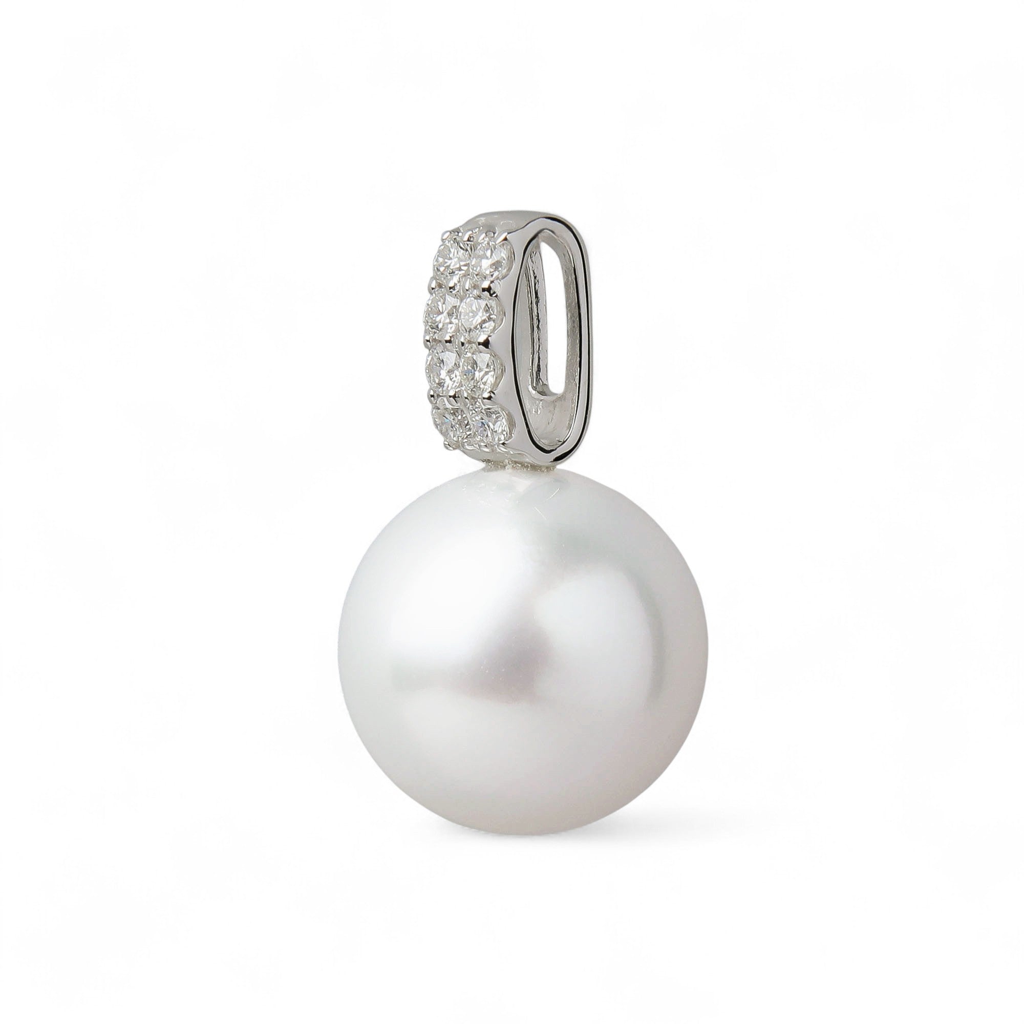 South Sea White Pearl Pendant Top 12mm PT900