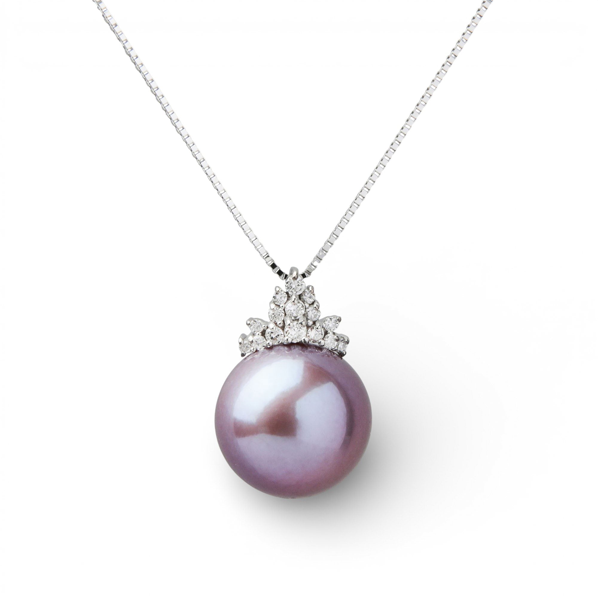 Mauvette Freshwater Pearl Pendant 11mmUP K18WG