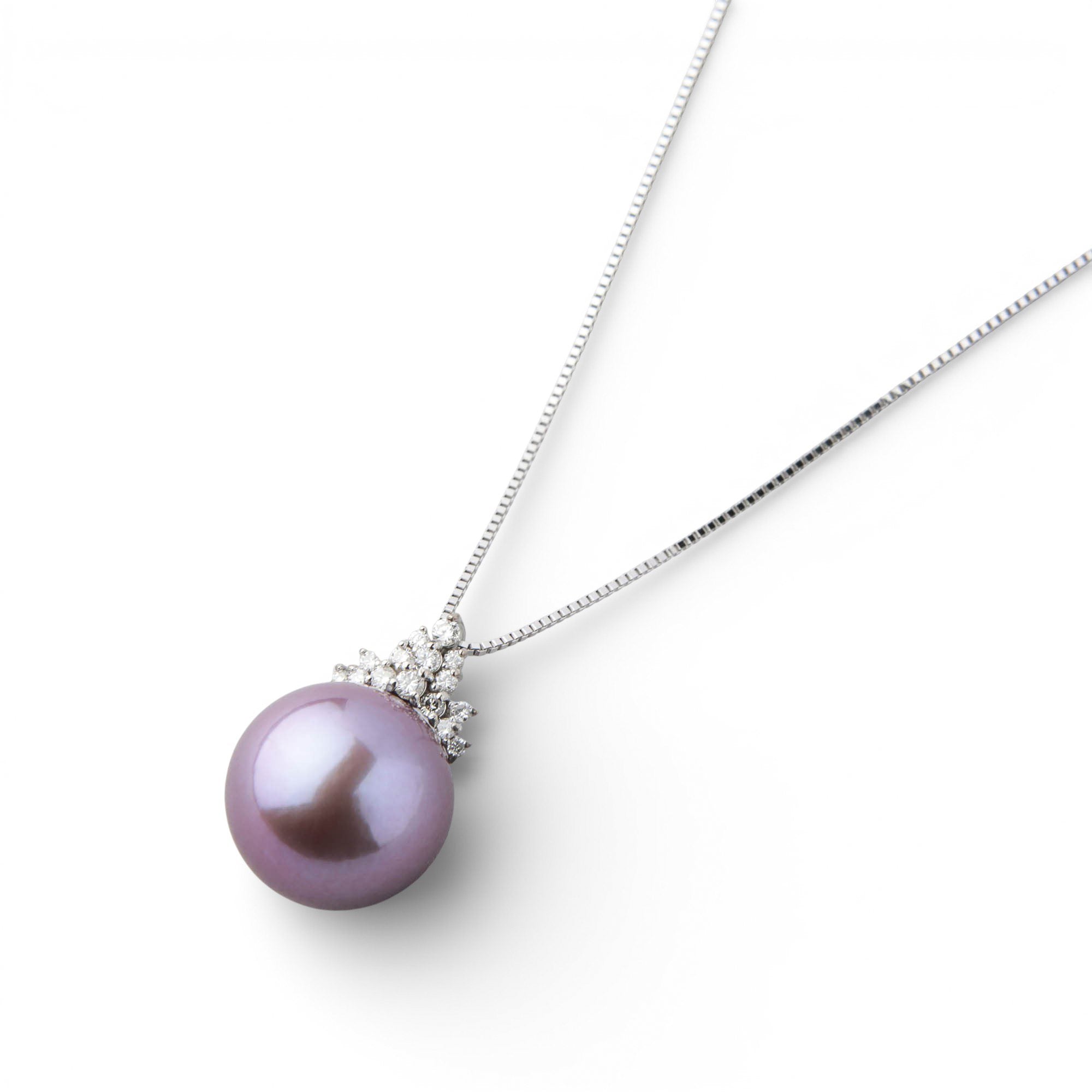 Mauvette Freshwater Pearl Pendant 11mmUP K18WG