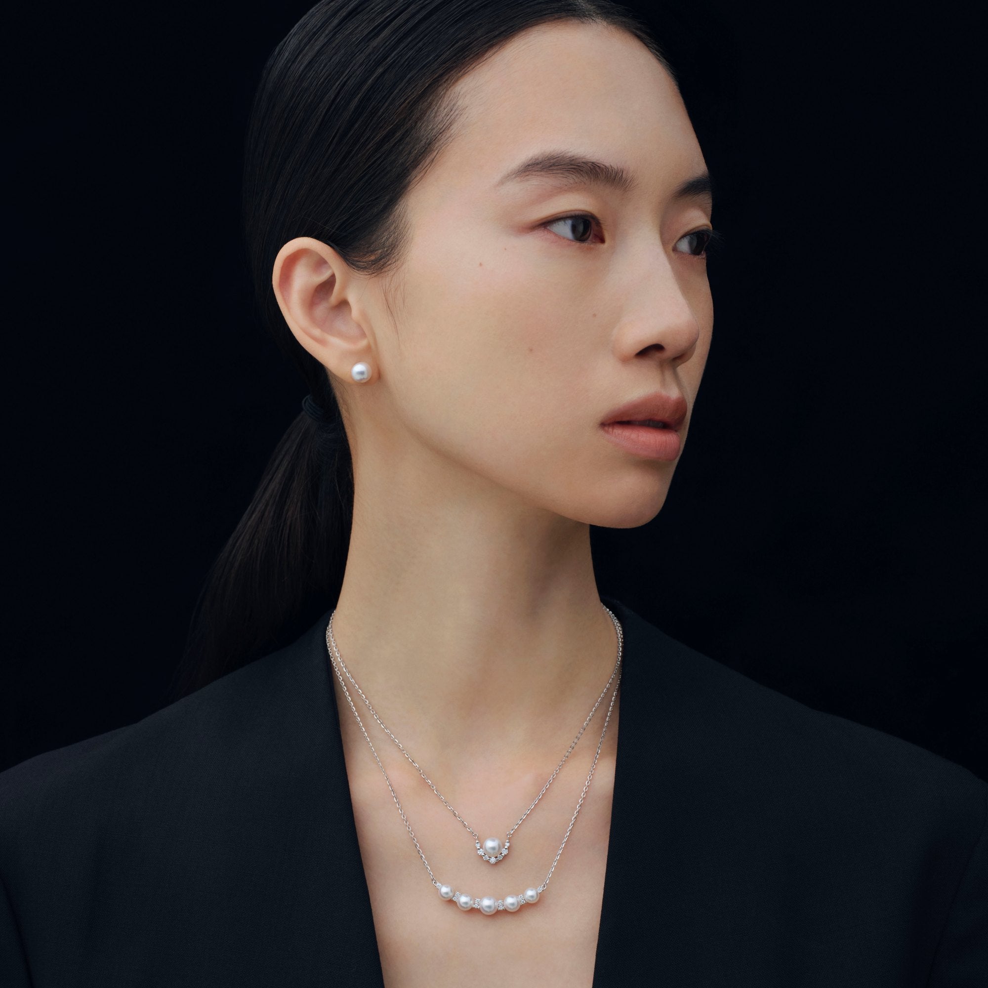 Diamond Halo Pearl Pendant PT900/850