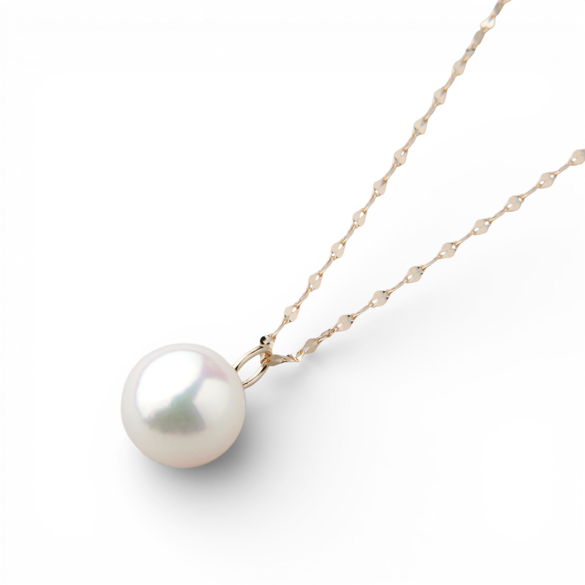 LUXE Akoya Pearl Long Pendant 8.5-9.0mm K18YG