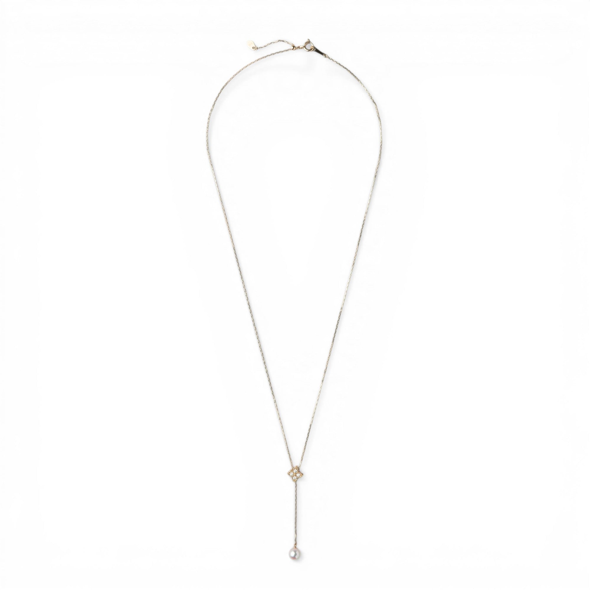 Carina Akoya Pearl Pendant 5.5-6.0mm K18YG Y-Shape/Adjustable