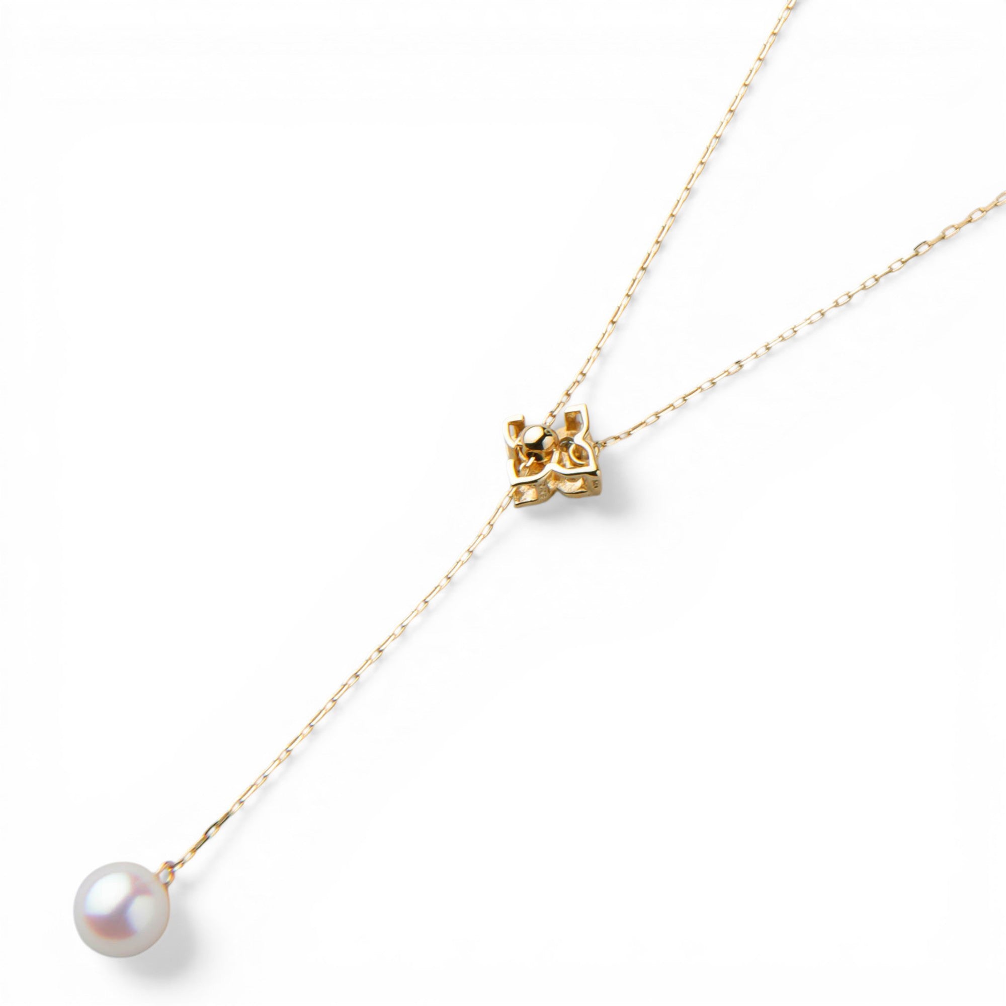 Carina Akoya Pearl Pendant 5.5-6.0mm K18YG Y-Shape/Adjustable