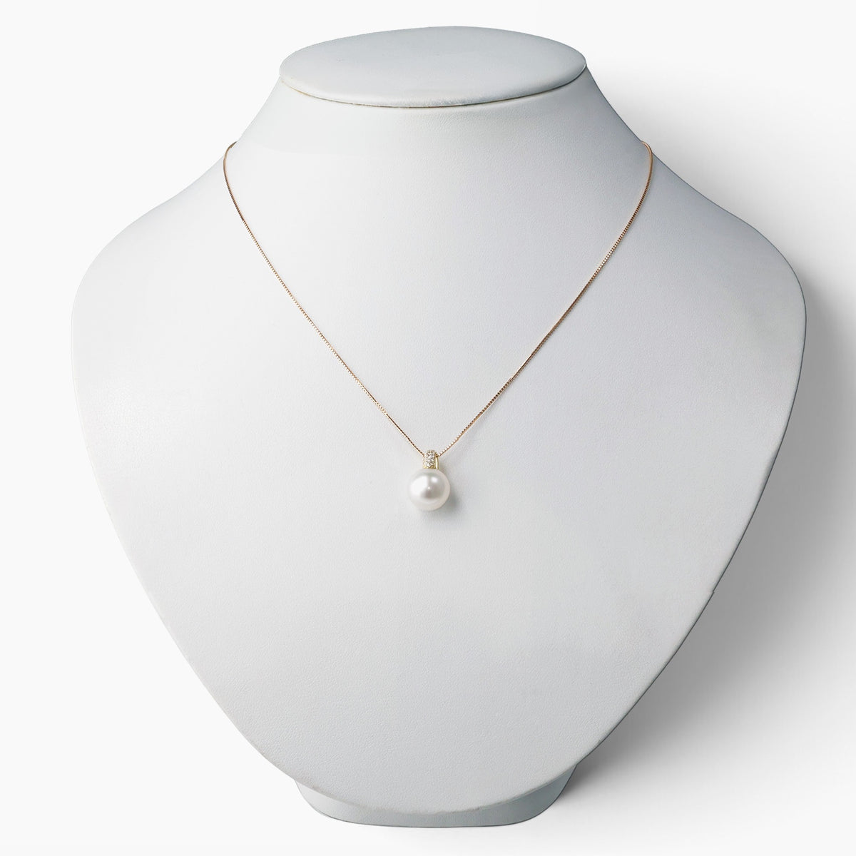 South Sea White Pearl Pendant 10mmUP K18YG