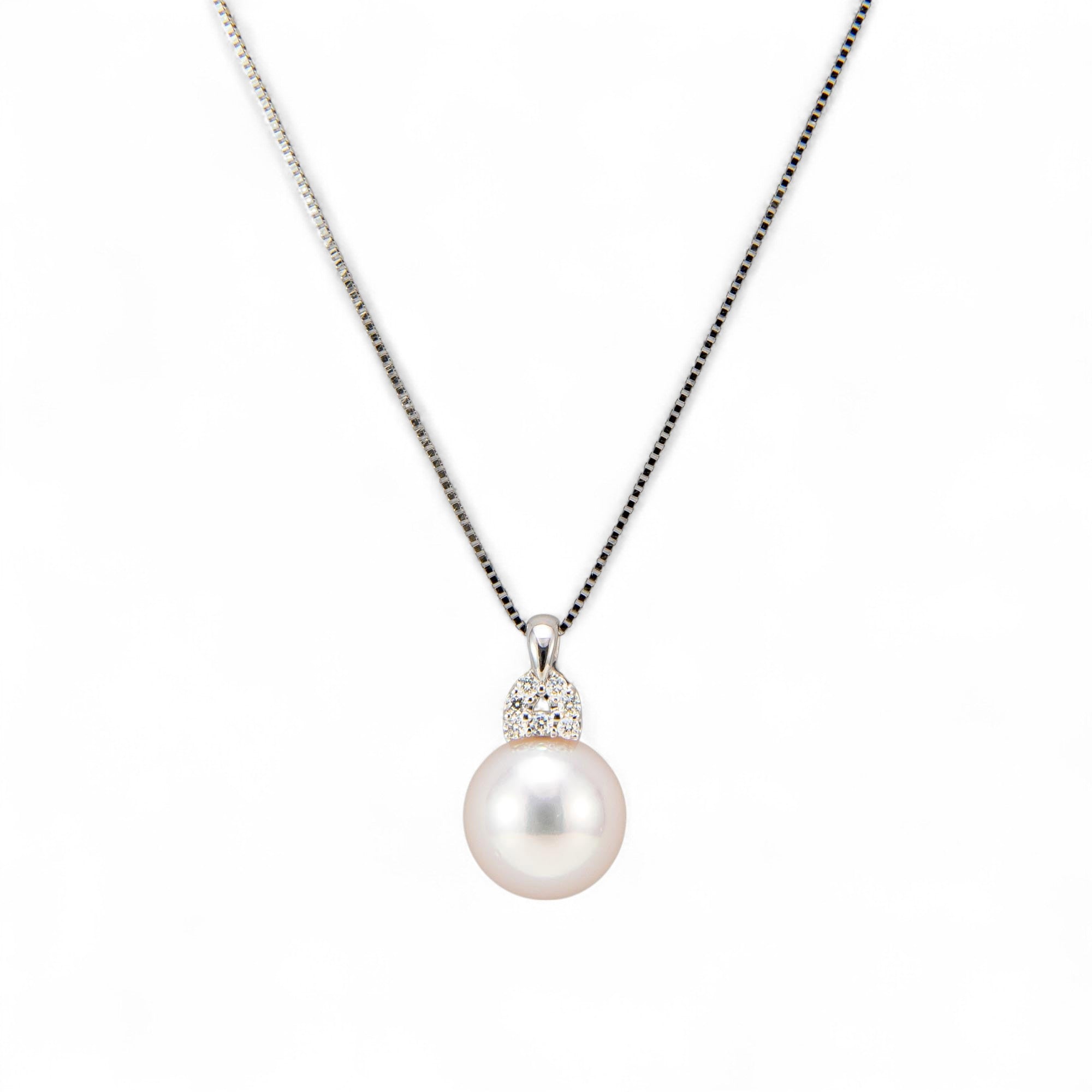 Aurora HANADAMA Akoya Pearl Pendant 9.0-9.5mm K18WG -Premium-