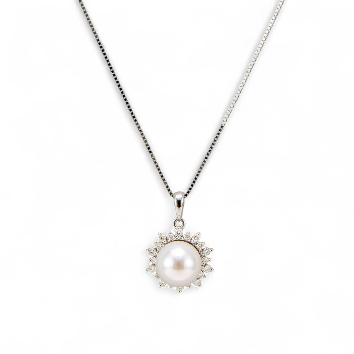 極光花珠 Akoya 珍珠吊墜 7.5-8.0mm PT900 -頂級品質-[WSP]