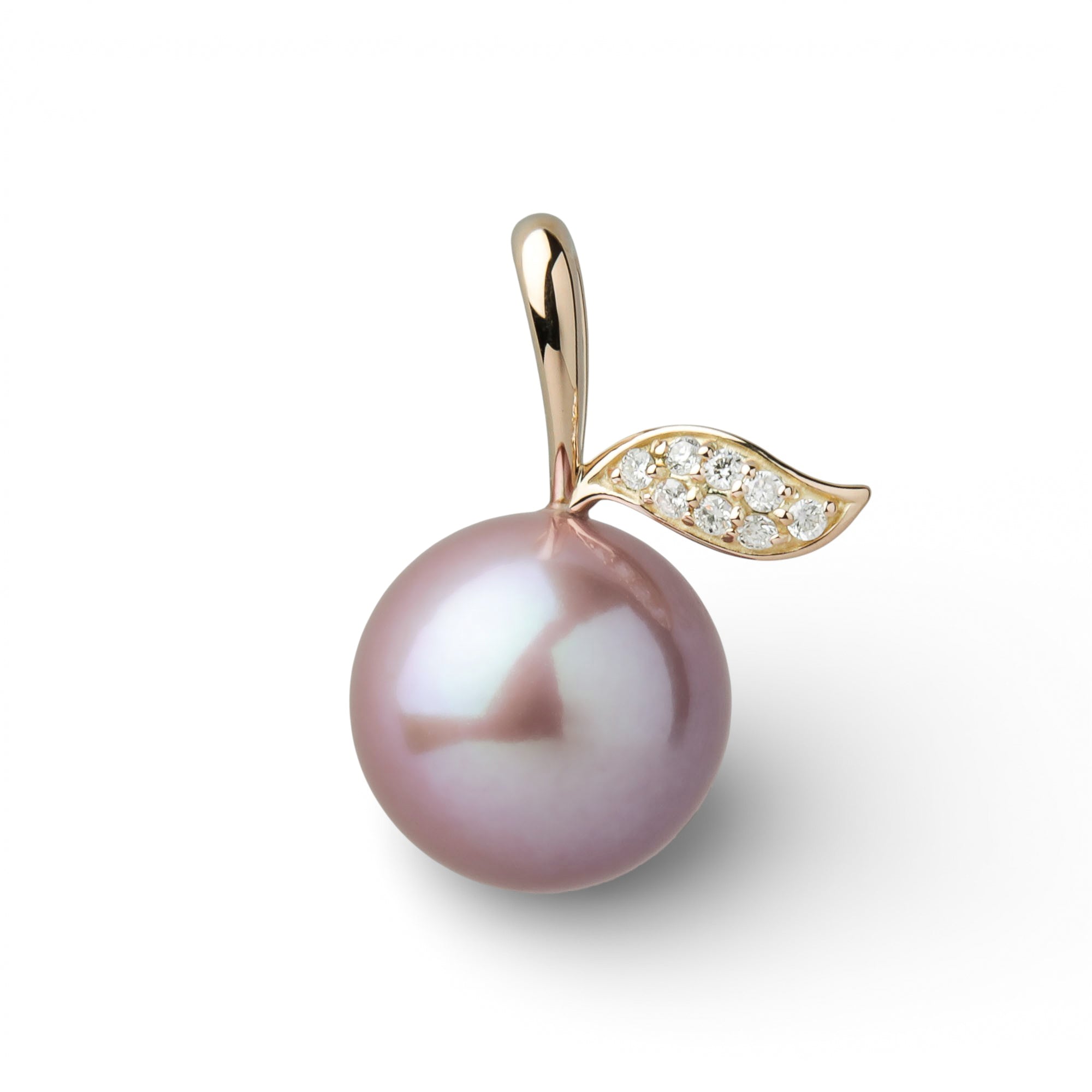 Plumberry Freshwater Pearl Pendant Top 11mmUP K18YG Apple