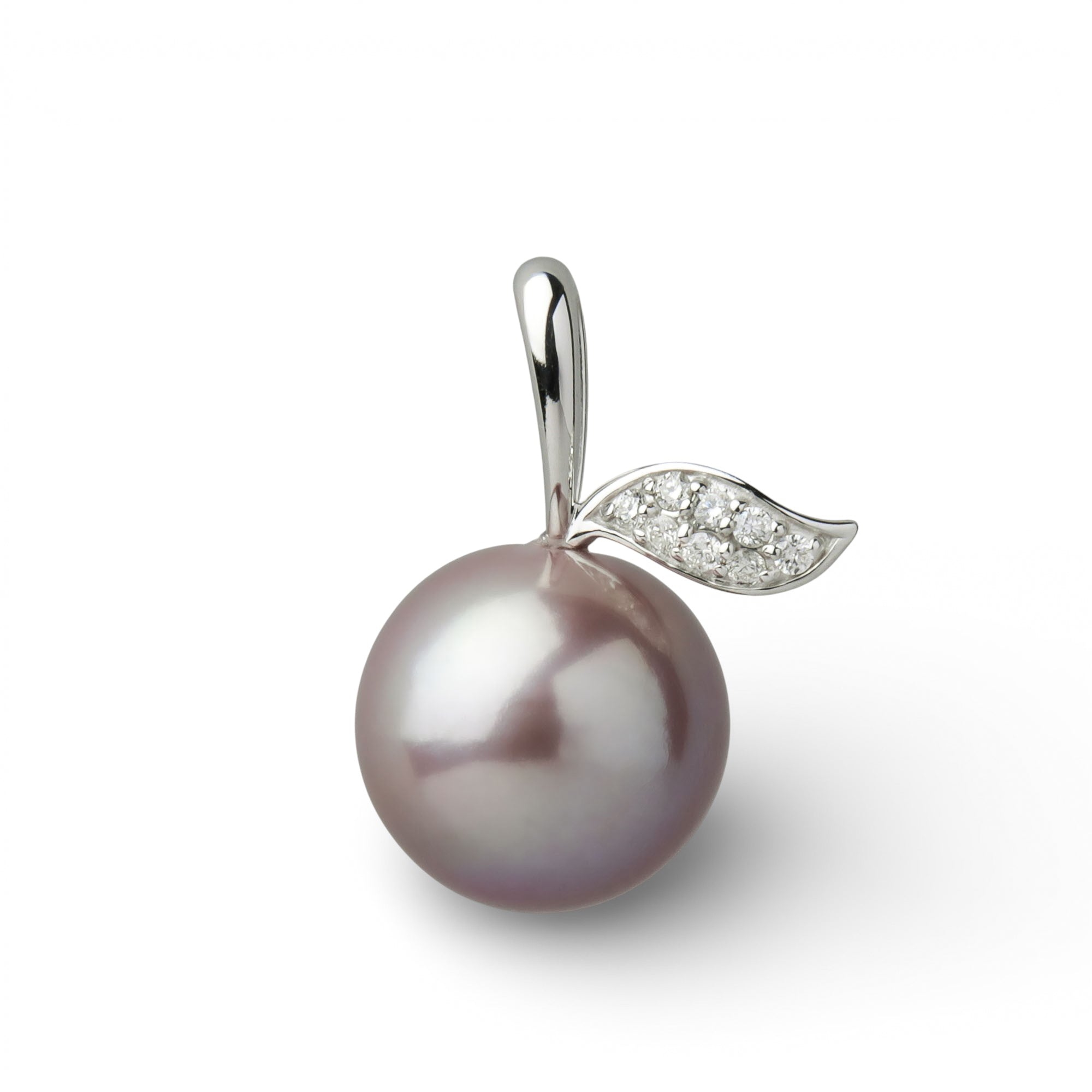 Plumberry Freshwater Pearl Pendant Top 11mmUP K18WG Apple