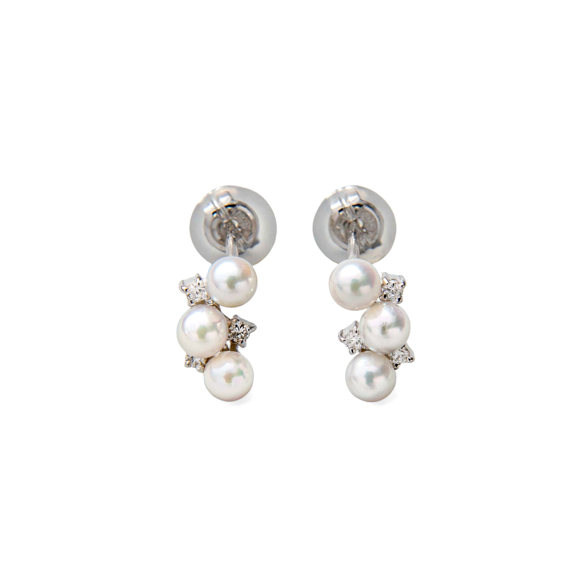 Petit Claire Akoya Pearl Earrings 3.0-3.5mm PT900