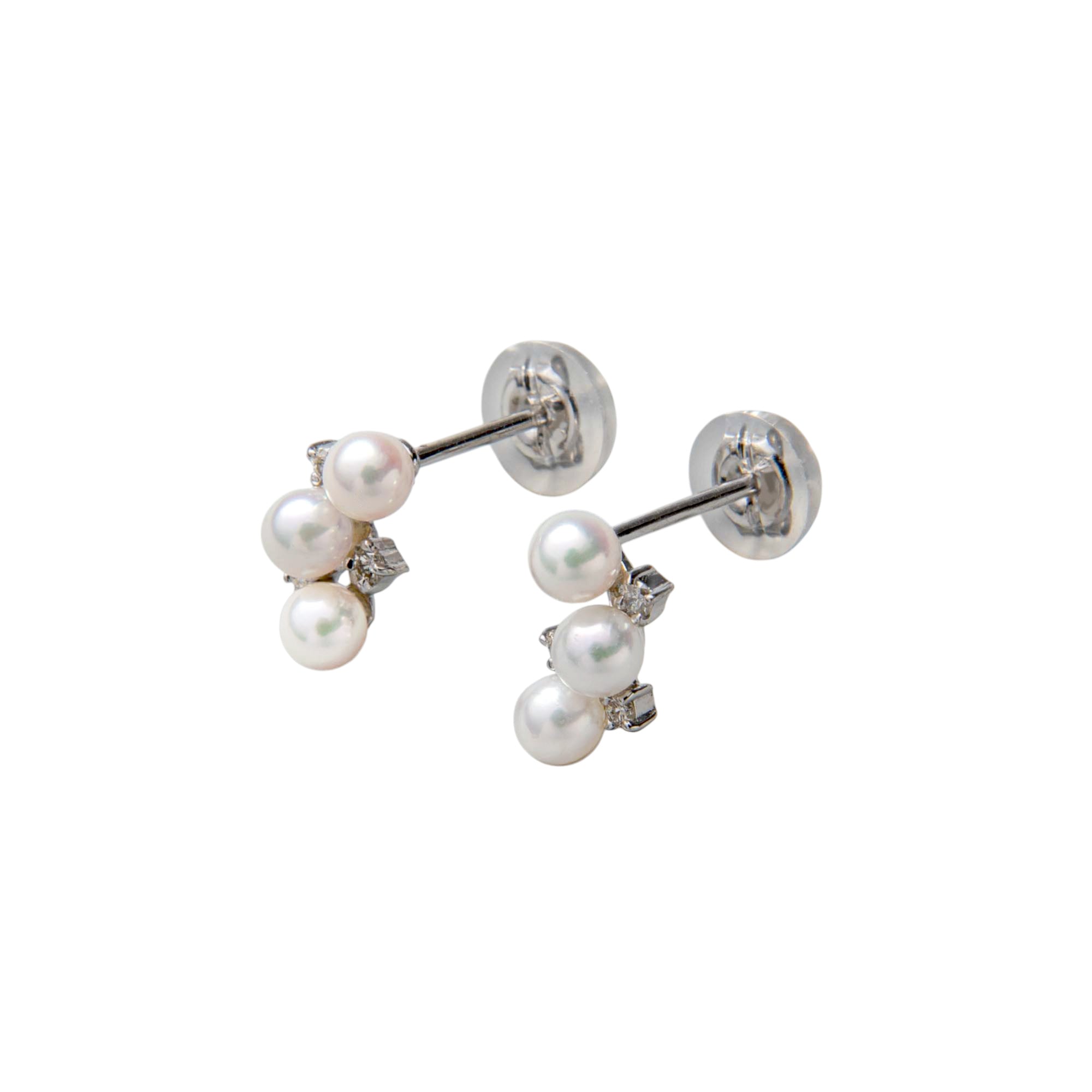 Petit Claire 阿古屋珍珠 耳環 3.0-3.5 mm K14WG