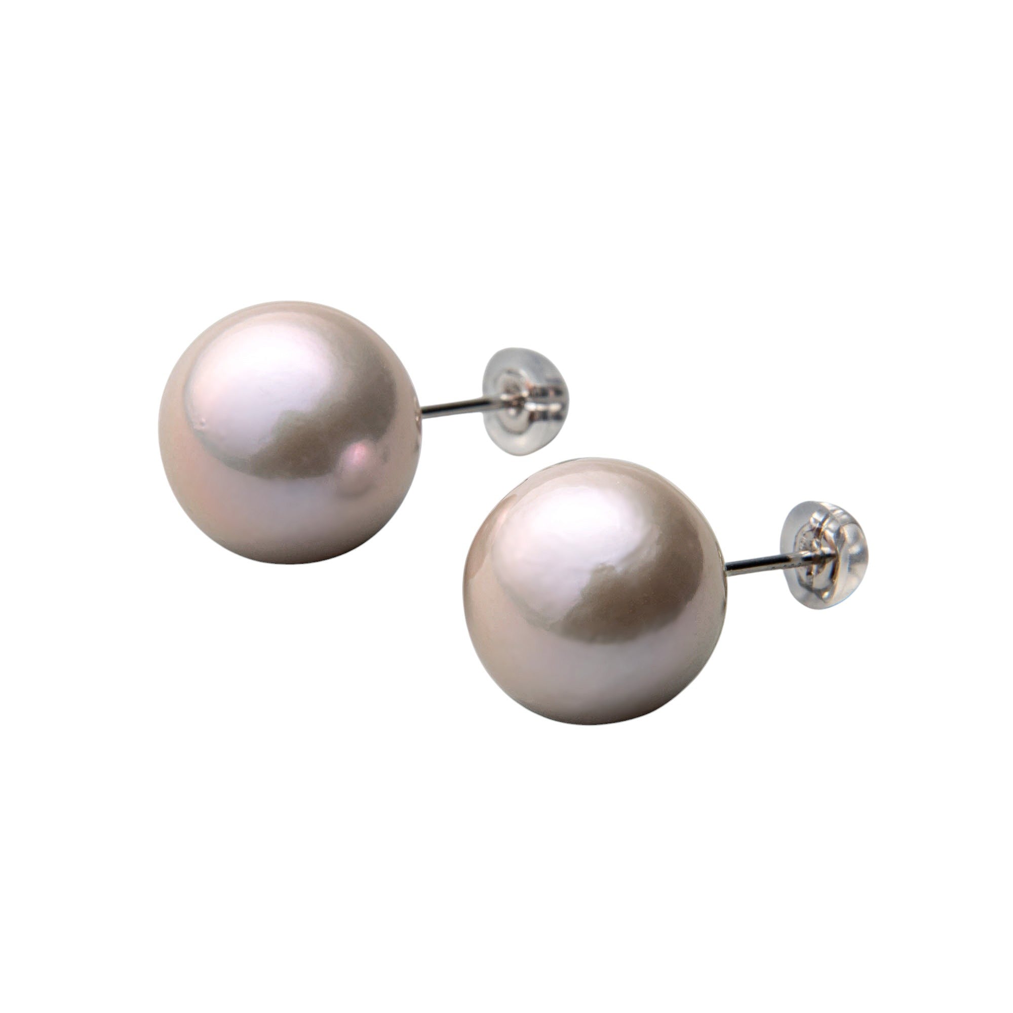 Mauvette 淡水珍珠耳環 12 mm PT900
