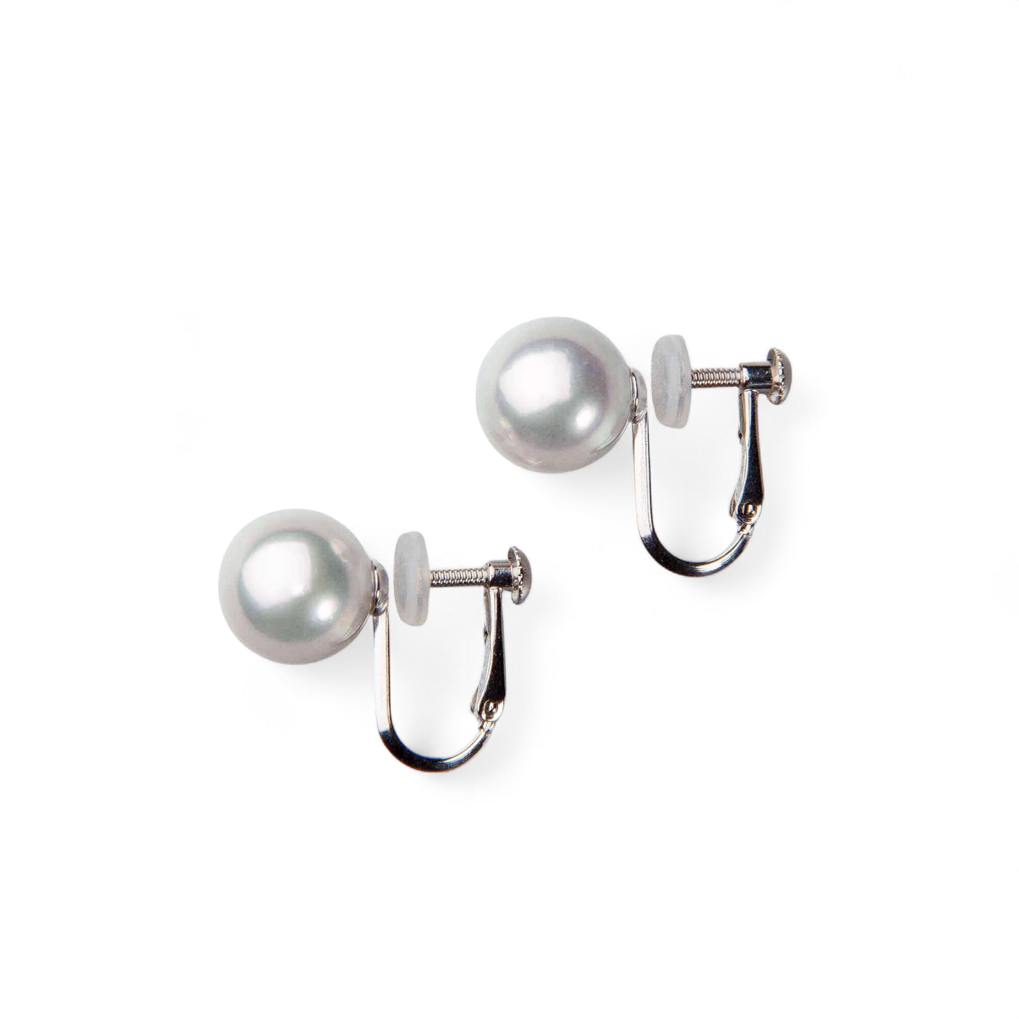 Aurora MADAMA Akoya Pearl Clip-on Earrings 8.5-9.0mm K14WG