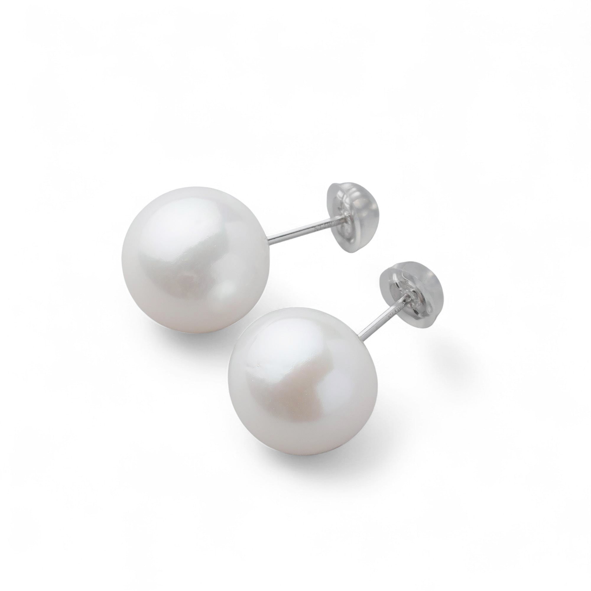 Freshwater Pearl (Nucleated) Pierced Earrings/Earrings 11mm UP PT900/SV925