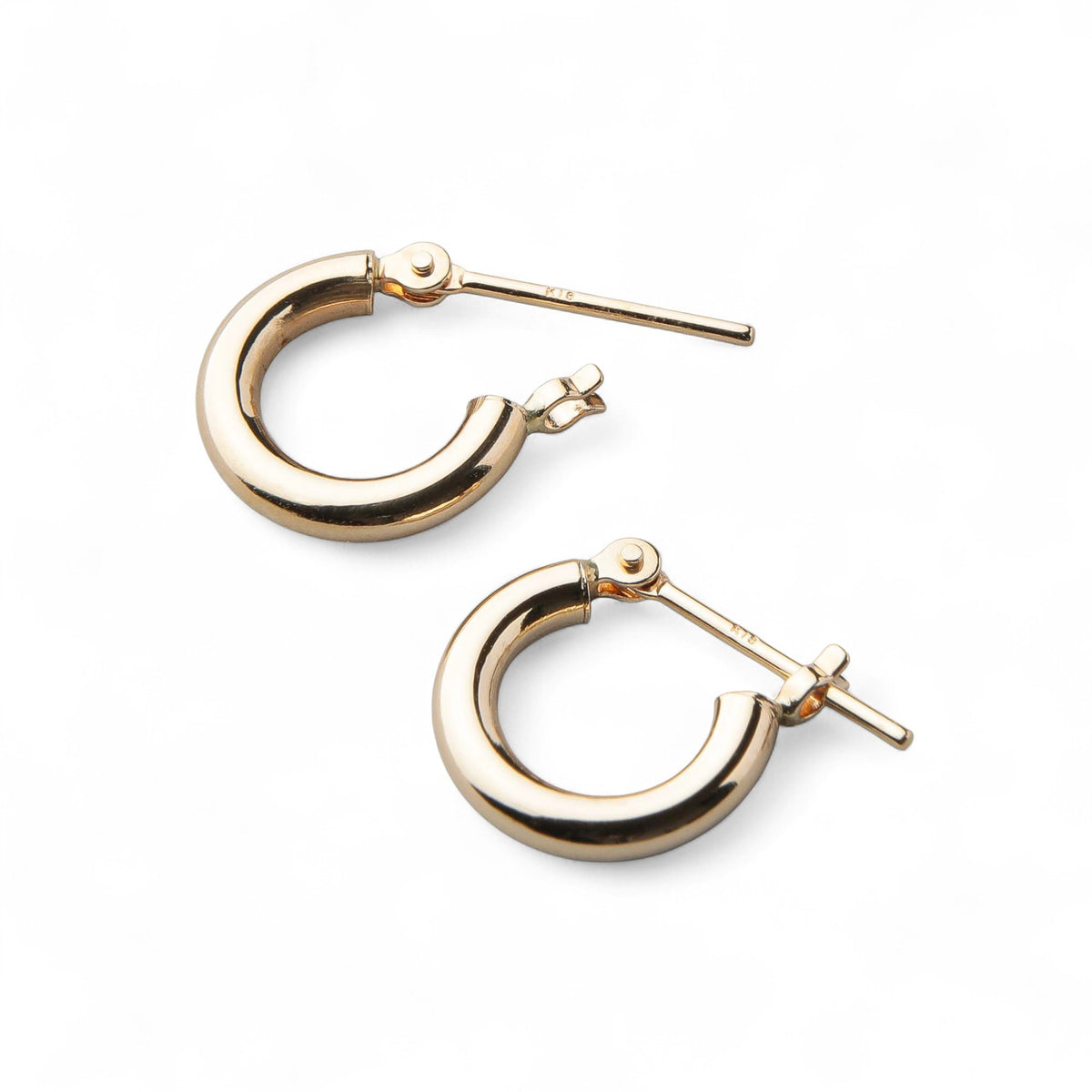 Bubble Freshwater Pearl Hoop Earrings 8mmUP K18YG