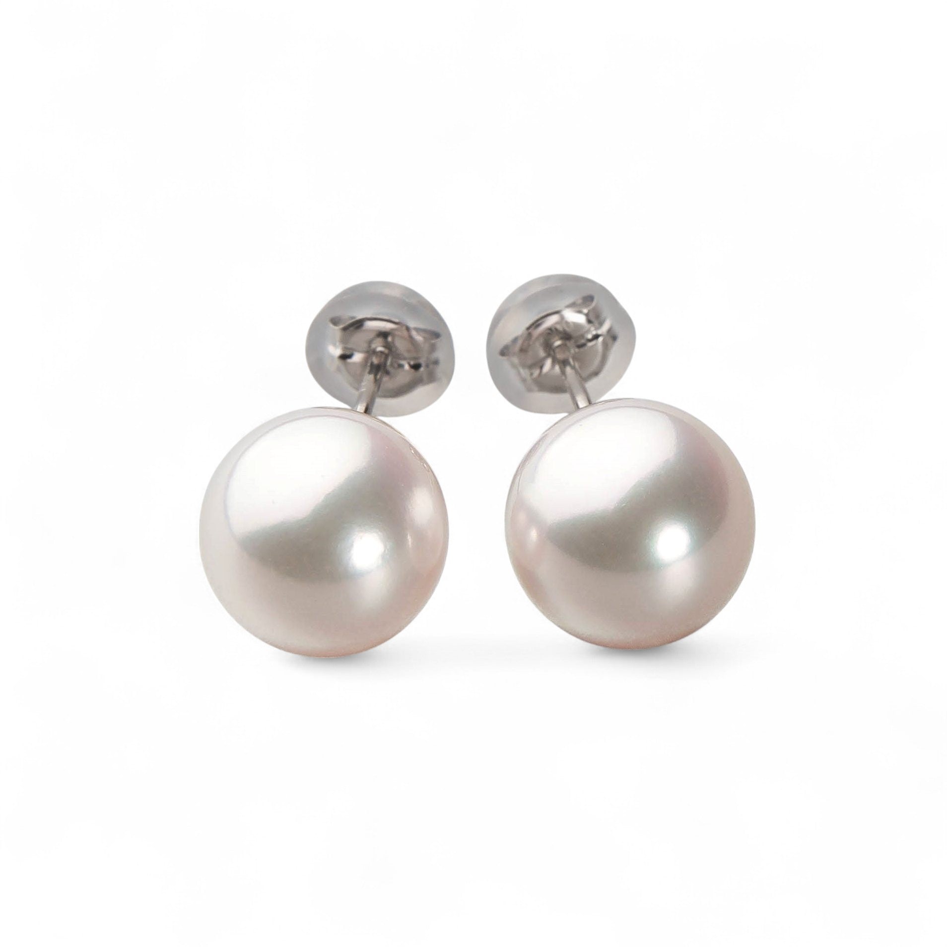Aurora HANADAMA Akoya Pearl Earrings 9.0-9.5mm PT900 -TOP Quality-