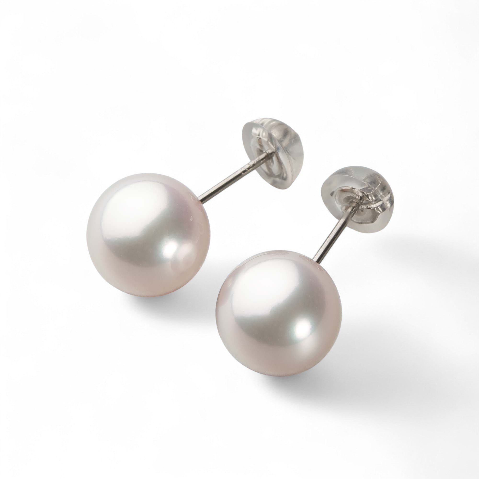 Aurora HANADAMA Akoya Pearl Earrings 9.0-9.5mm PT900 -TOP Quality-