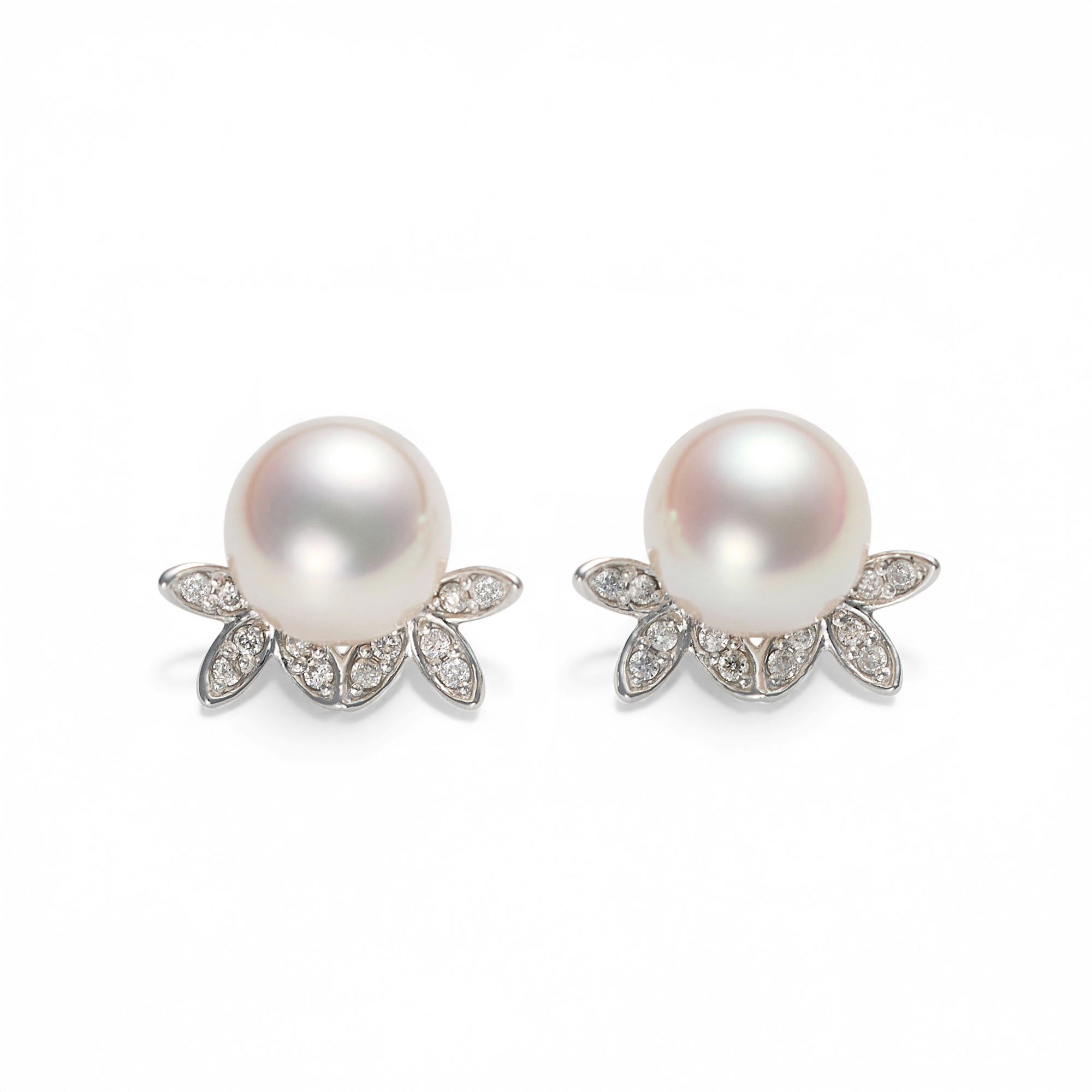 Pearl Diamond Earrings PT900 [WSP]