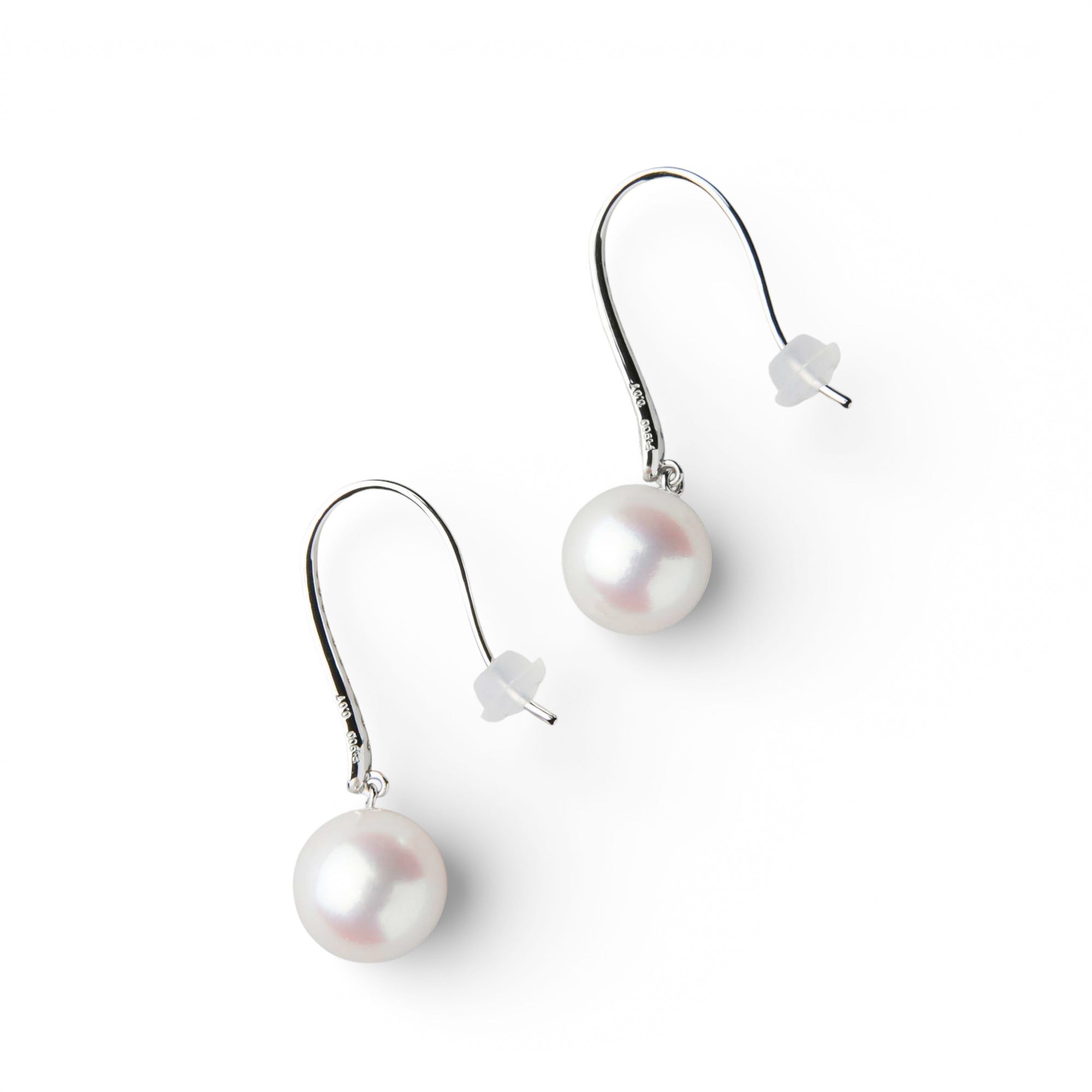Aurora HANADAMA Akoya Pearl Hook Earrings 9.0-9.5mm PT900