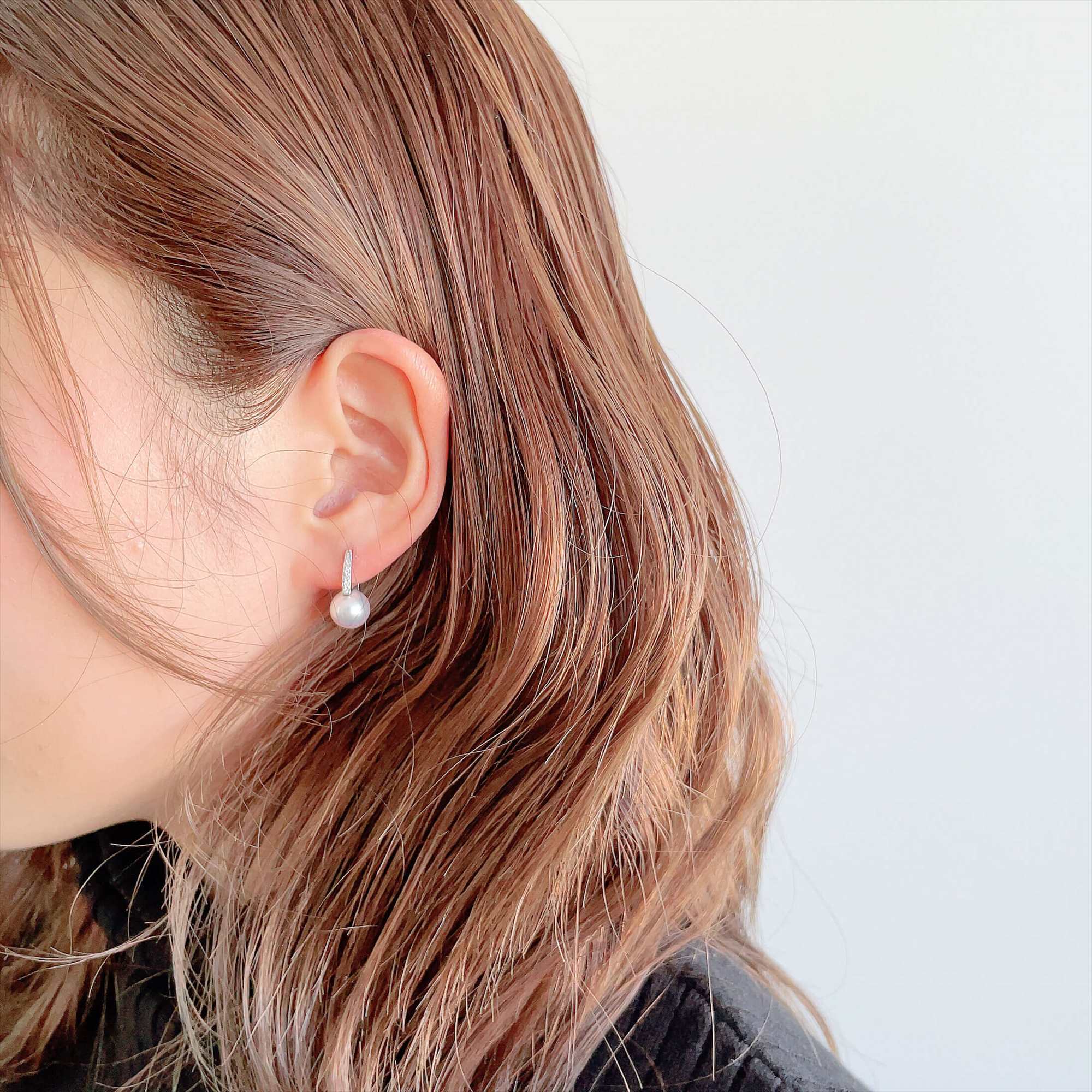 LUXE Akoya Pearl Earrings 8.5-9.0mm PT900