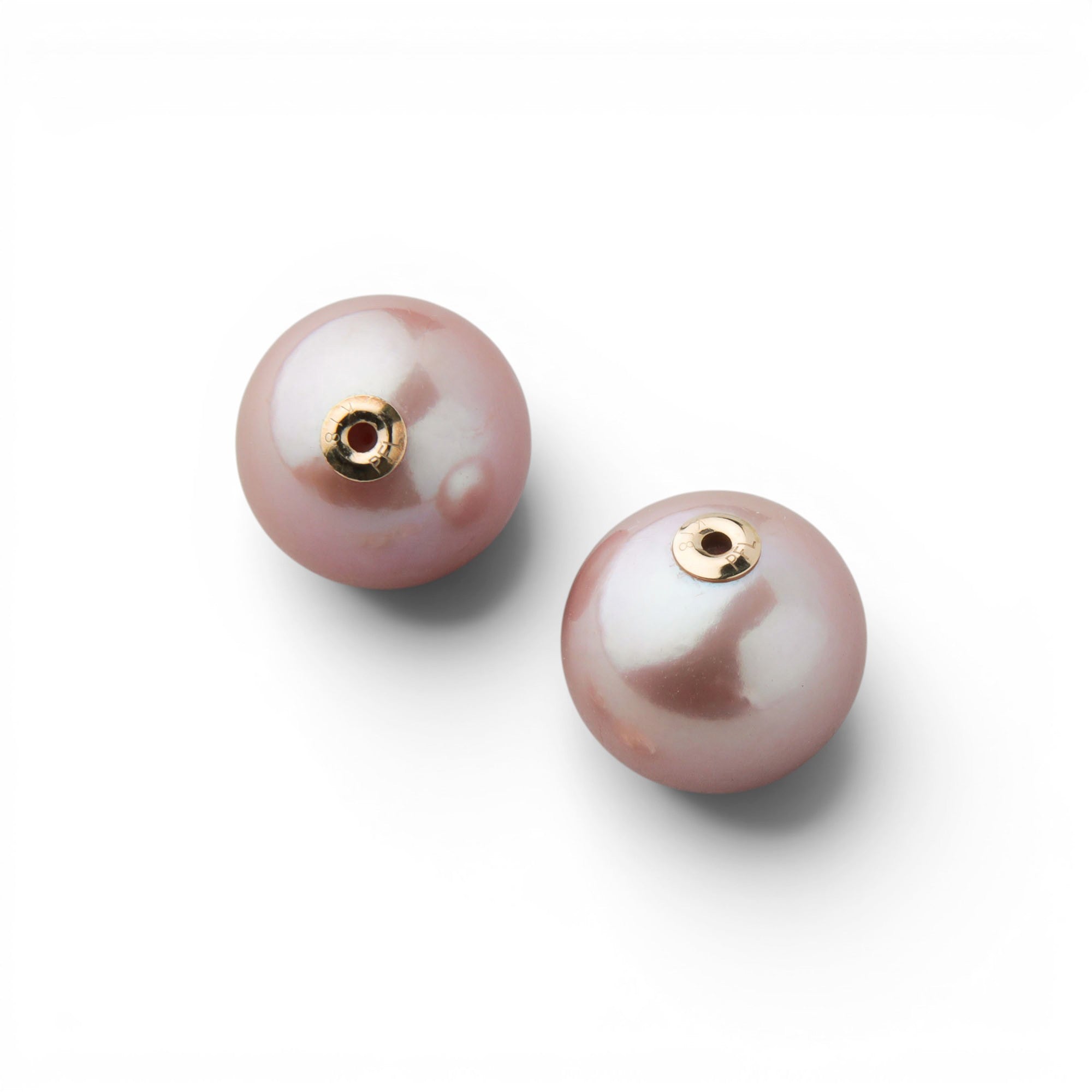 Akoya Pearl / Freshwater Pearl Catch & Earrings 7.0-7.5mm/11mmUP K18YG