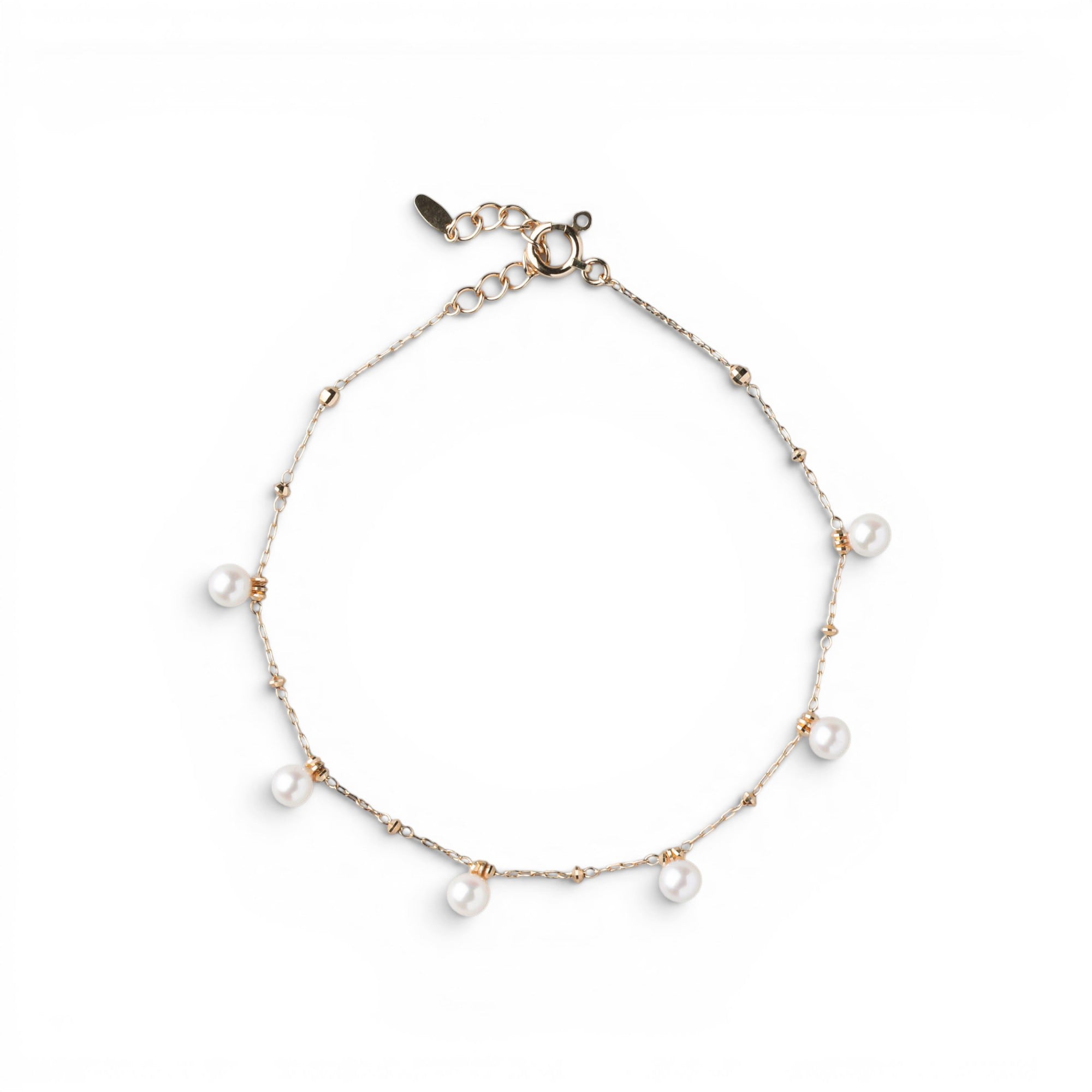 Akoya Pearl Station Bracelet 3.5-4.0mm K18YG