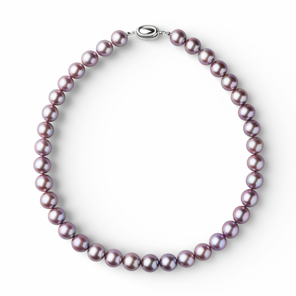 Freshwater Pearl Necklace 11-11.9mm Kingfisher Certified -Mauvette-