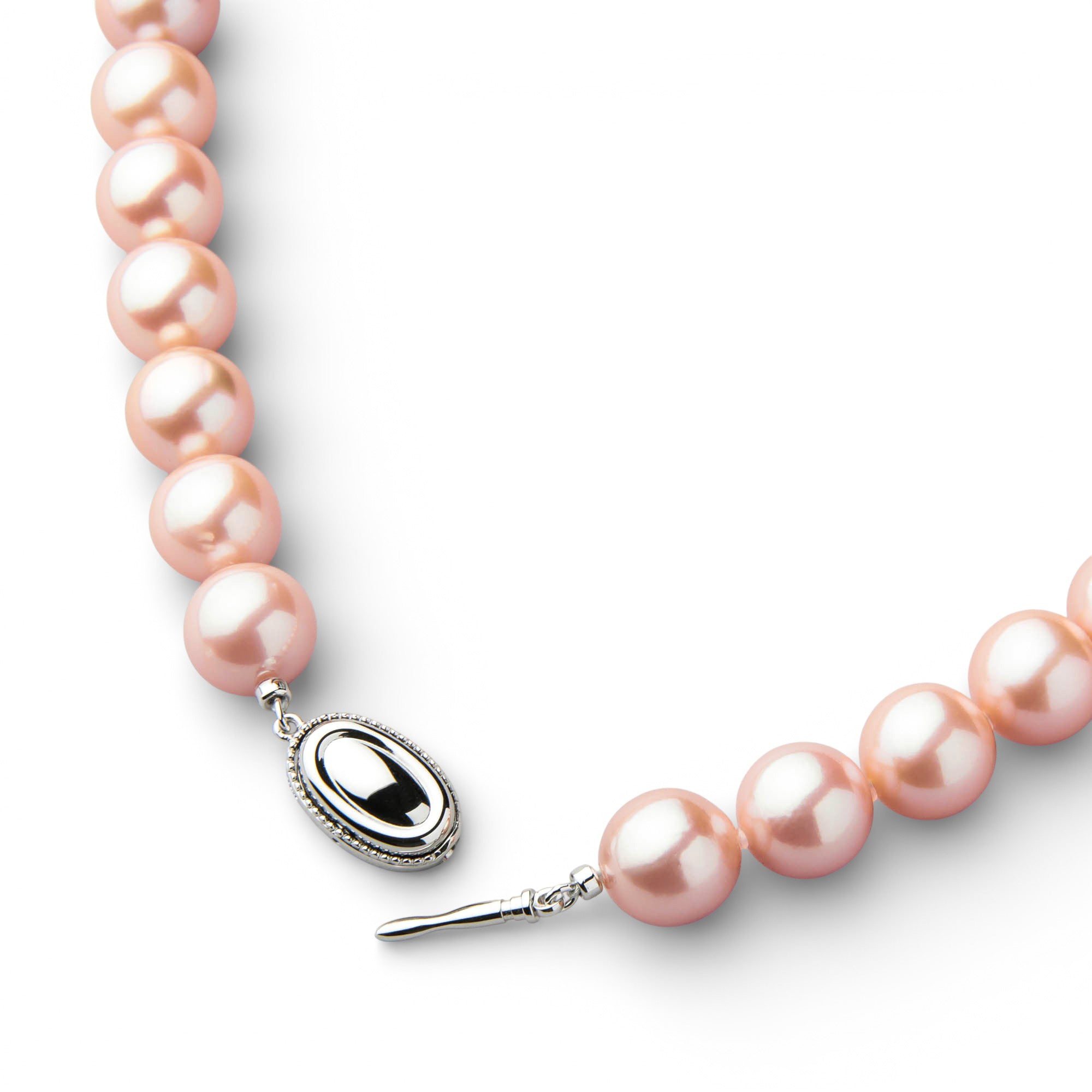 Freshwater Pearl Necklace 11.0-11.9mm Kingfisher Appraisal -Mauvette-