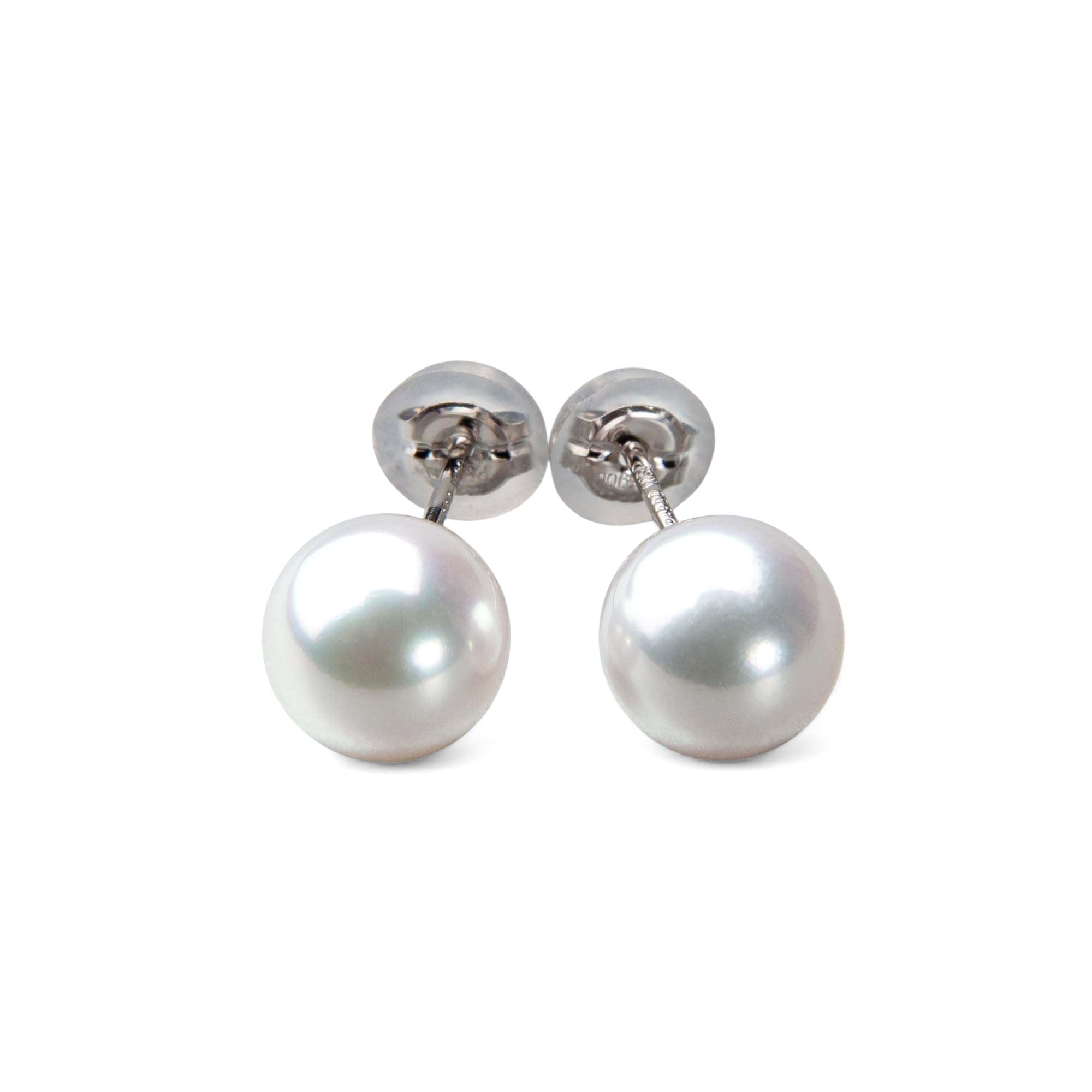 HANADAMA Akoya Pearl Earrings 7.5-8.0mm PT900 -TOP Quality-
