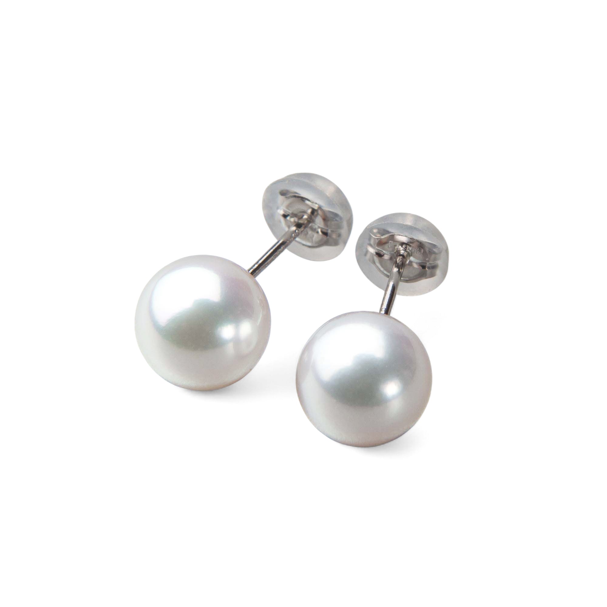 HANADAMA Akoya Pearl Earrings 7.5-8.0mm PT900 -TOP Quality-