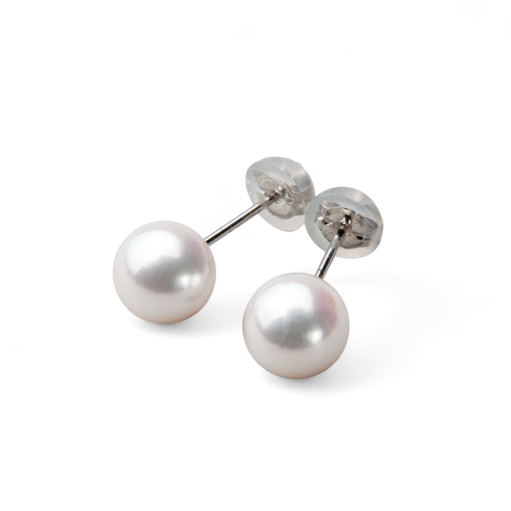 Aurora HANADAMA Akoya Pearl Earrings 7.0-7.5mm PT900