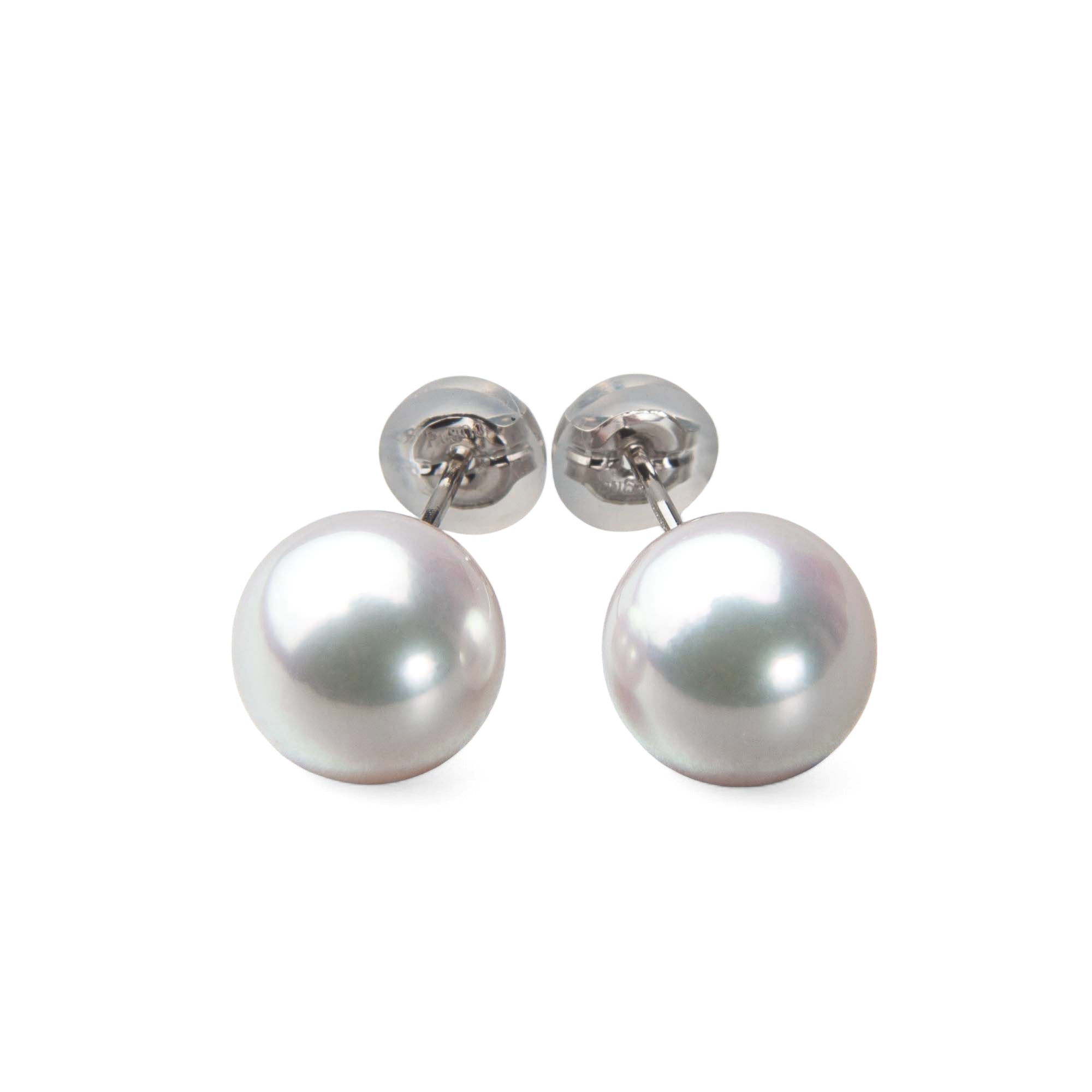 HANADAMA Akoya Pearl Earrings 8.5-9.0mm PT900 -TOP Quality-