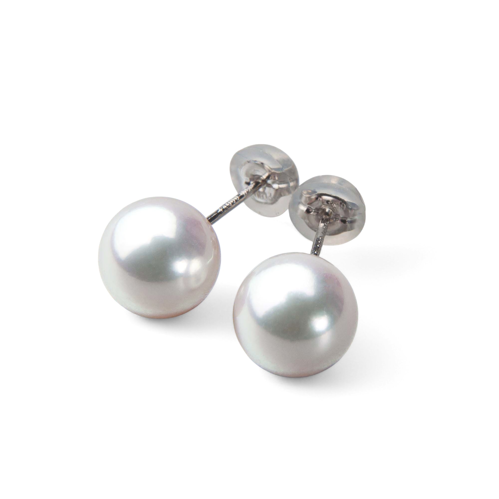 HANADAMA Akoya Pearl Earrings 8.5-9.0mm PT900 -TOP Quality-