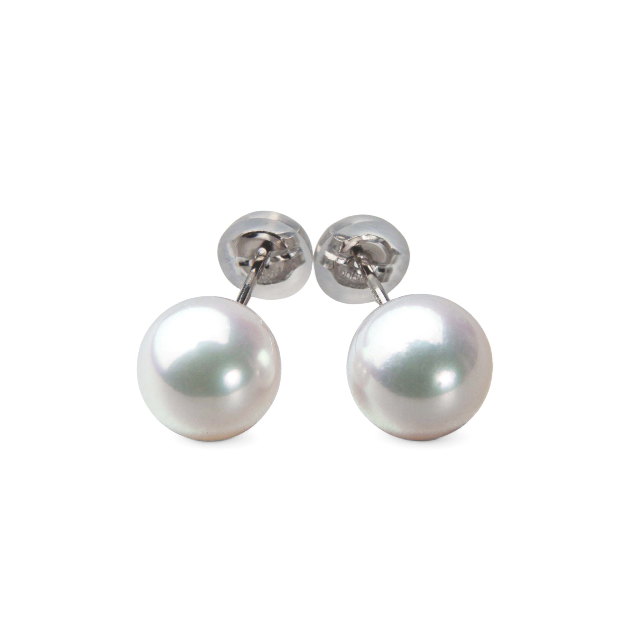HANADAMA Akoya Pearl Earrings 8.0-8.5mm PT900 -TOP Quality-