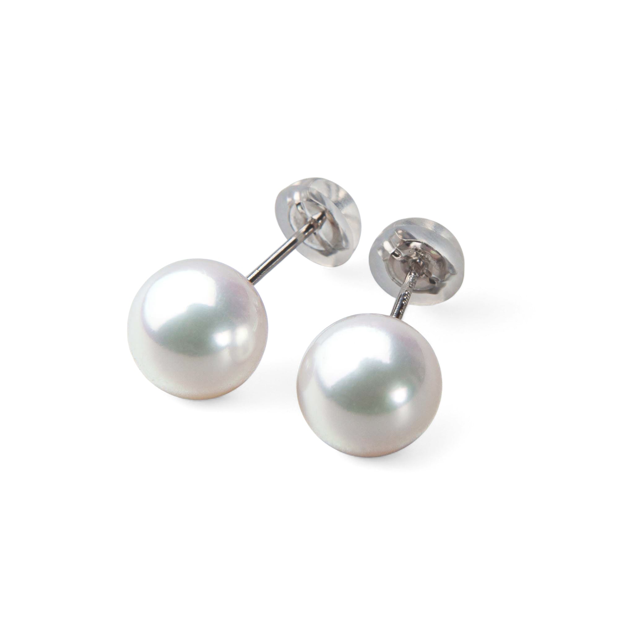 HANADAMA Akoya Pearl Earrings 8.0-8.5mm PT900 -TOP Quality-