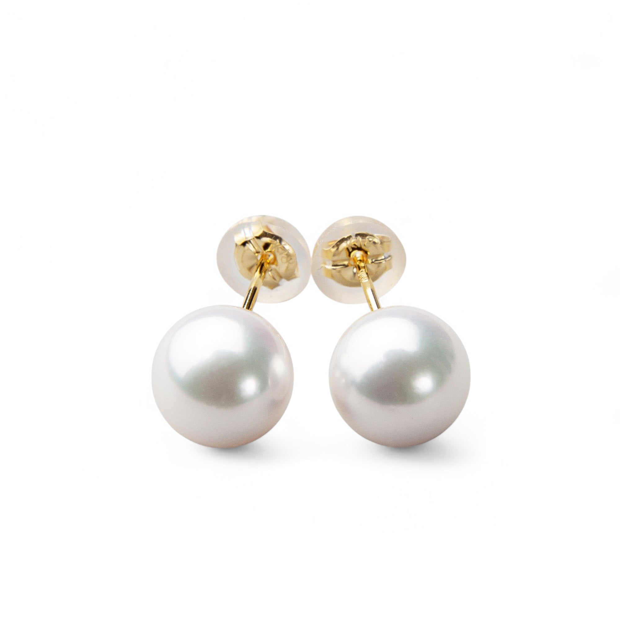 Aurora HANADAMA Akoya Pearl Earrings 7.5-8.0mm K18YG