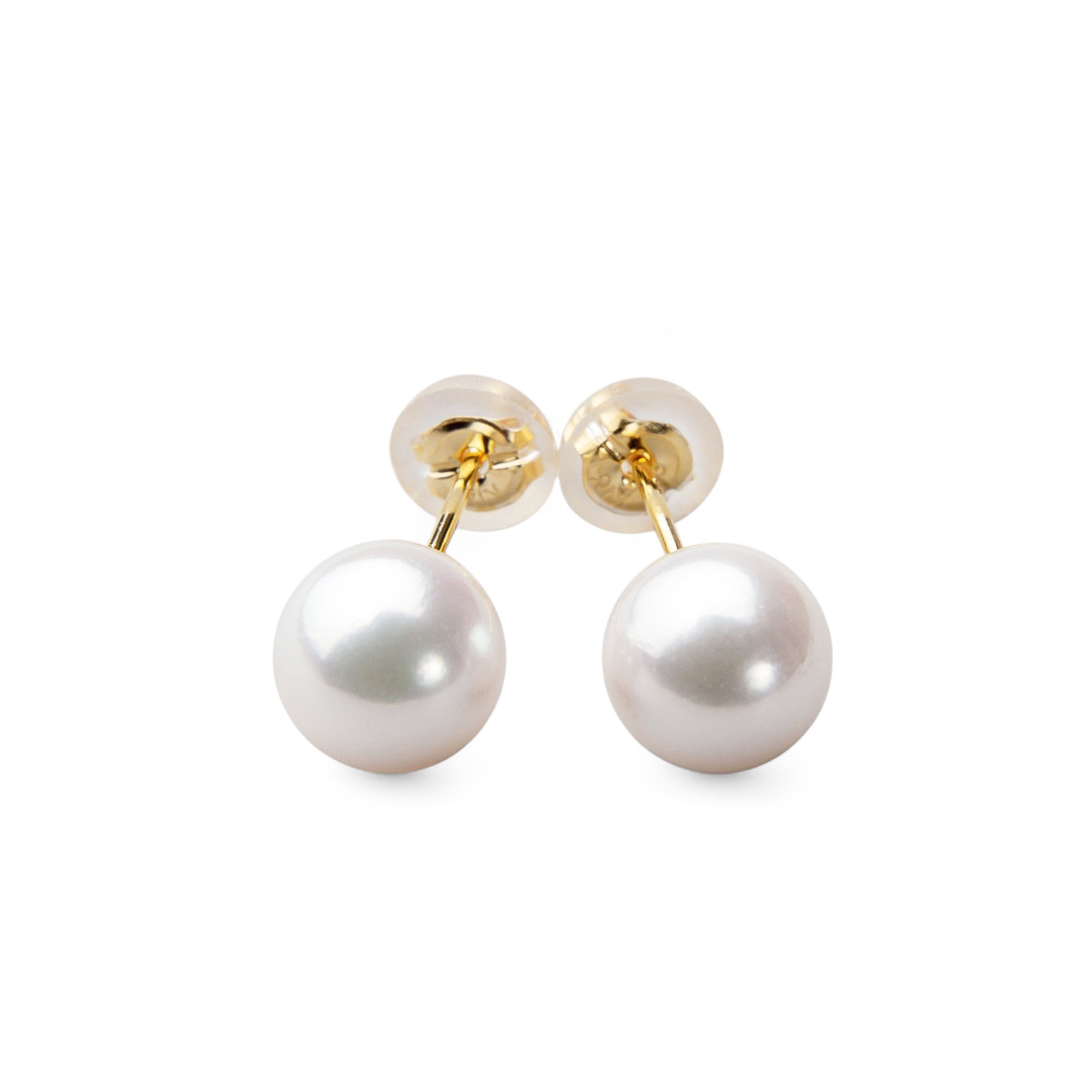 Aurora HANADAMA Akoya Pearl Earrings 7.0-7.5mm K18YG