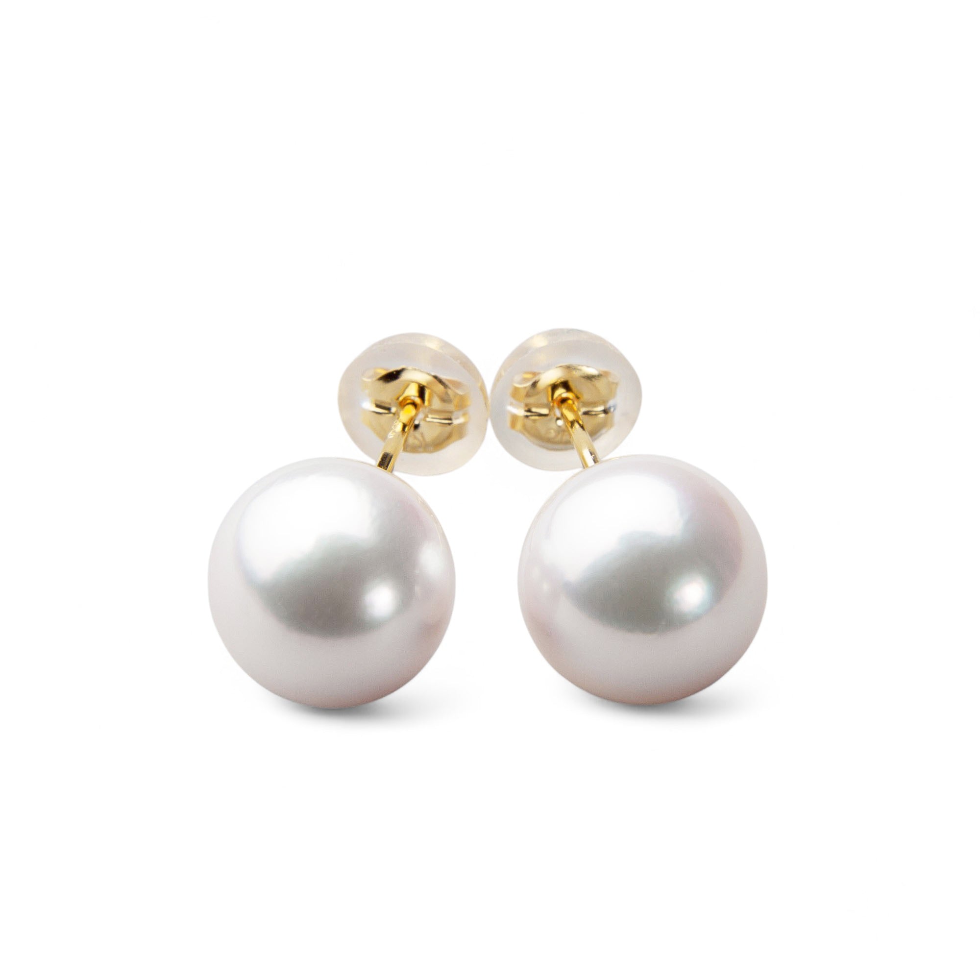 Aurora HANADAMA Akoya Pearl Earrings 8.5–9.0mm K18YG