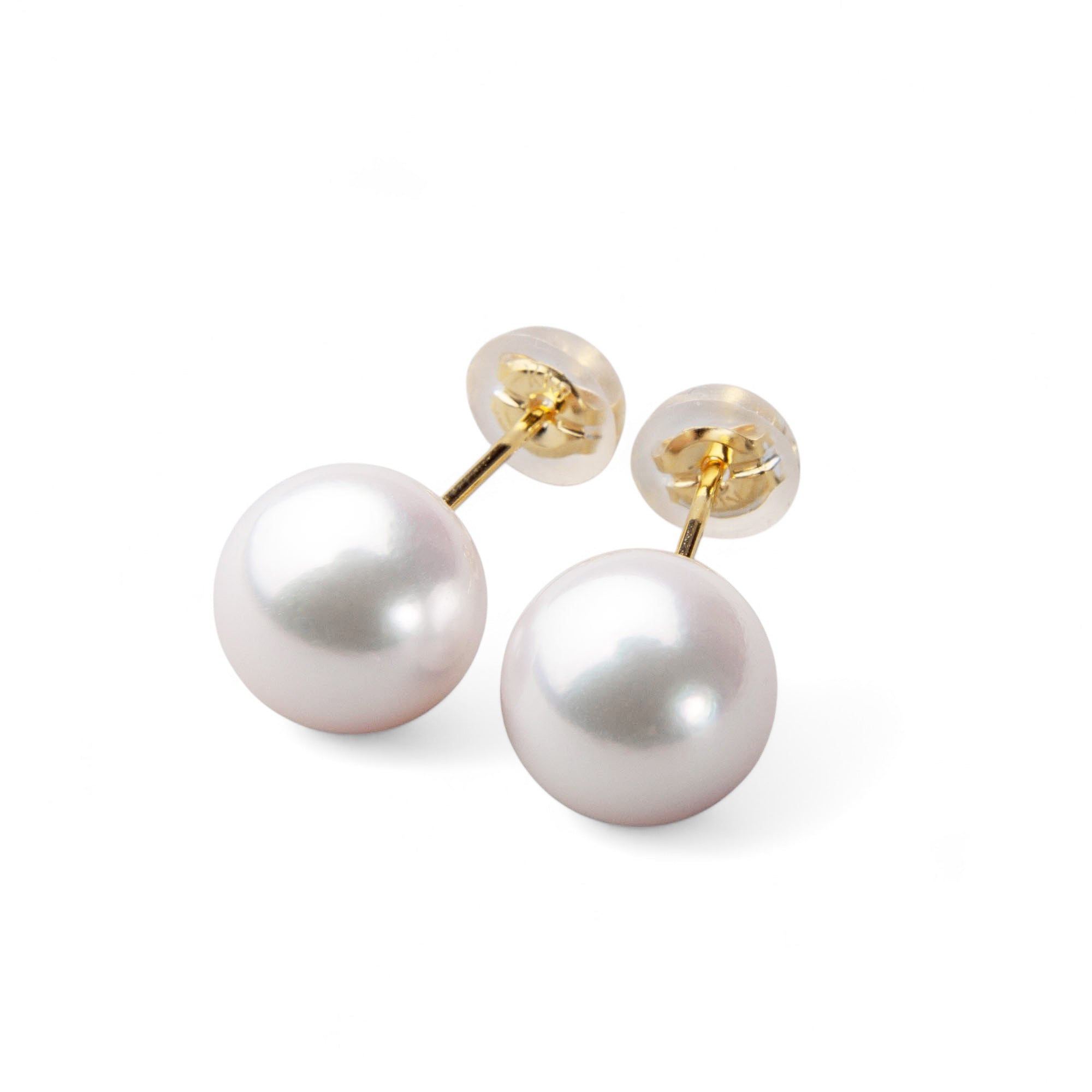 Aurora HANADAMA Akoya Pearl Earrings 8.5–9.0mm K18YG