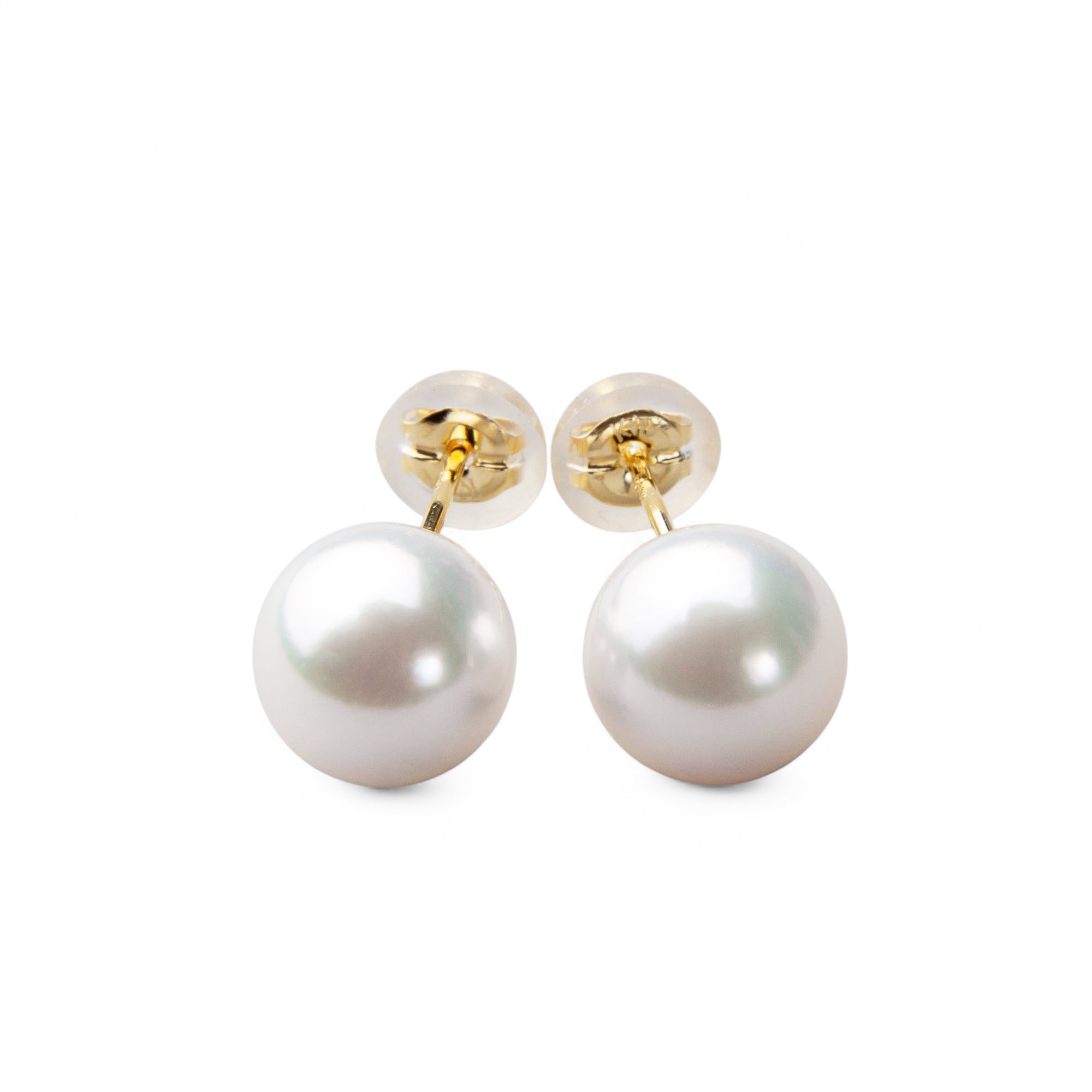 HANADAMA Akoya Pearl Earrings 8.0-8.5mm K18YG