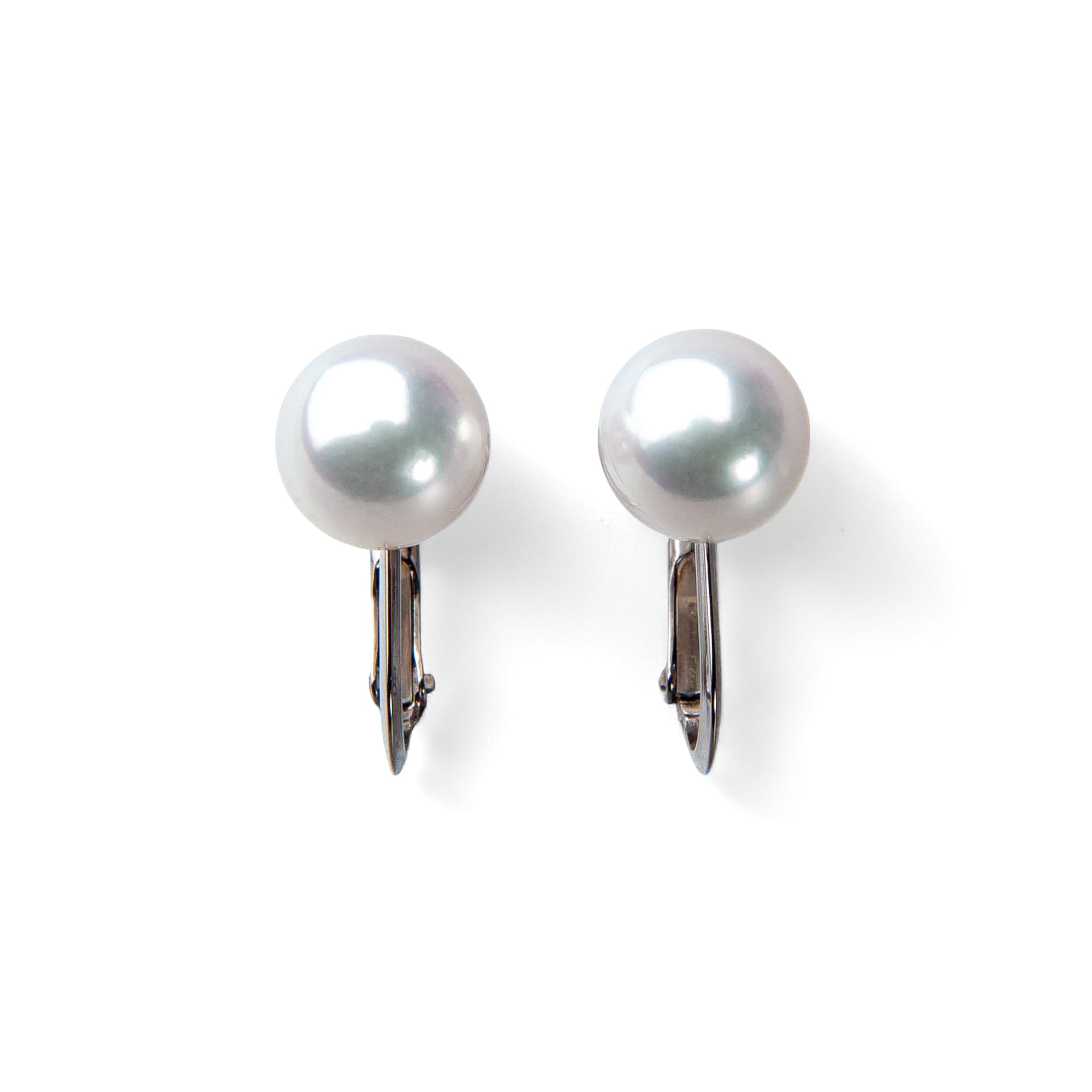 HANADAMA Akoya Pearl Clip-on Earrings 6.5-7.0mm K14WG -TOP Quality-