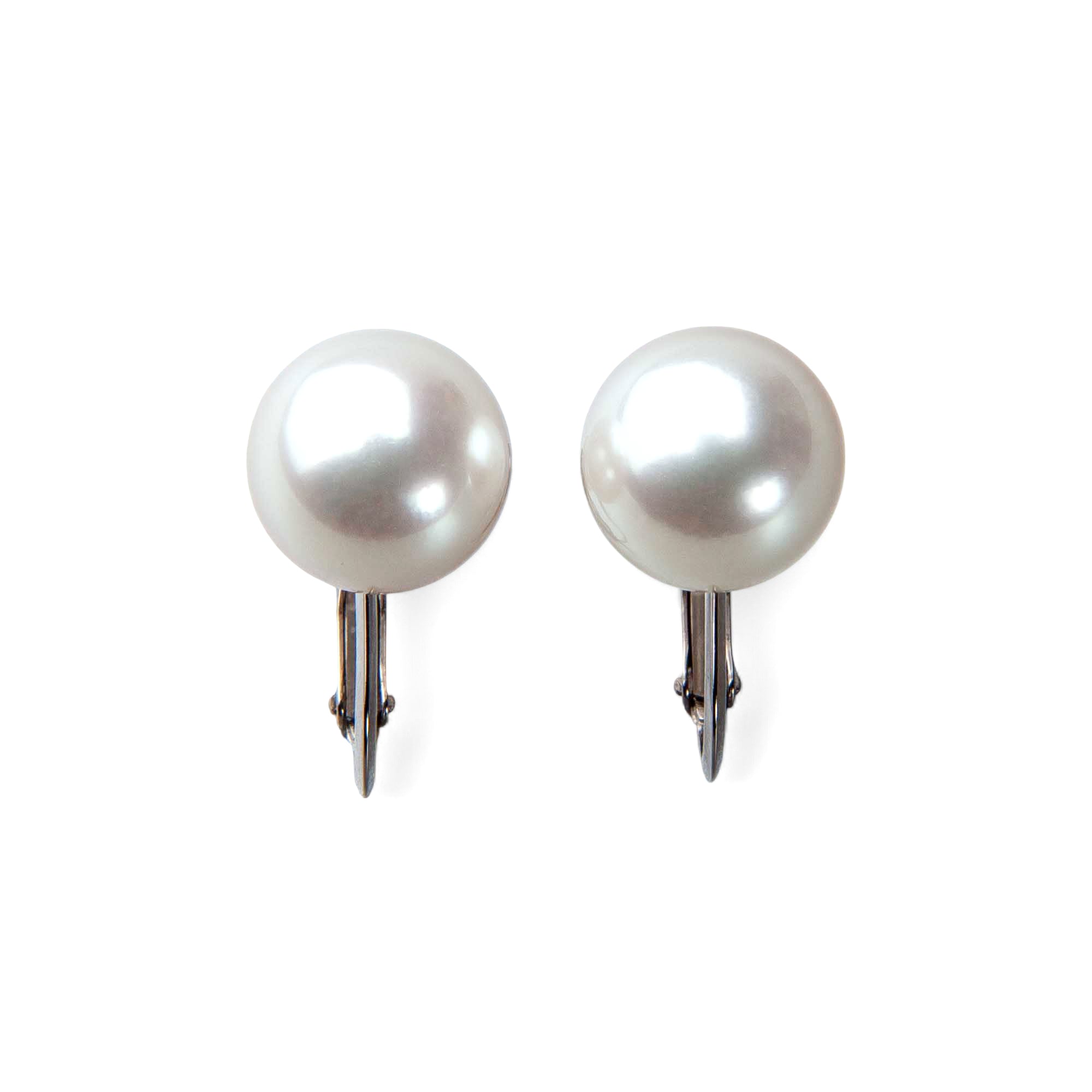HANADAMA Akoya Pearl Clip-on Earrings 8.5-9.0mm K14WG -TOP Quality-