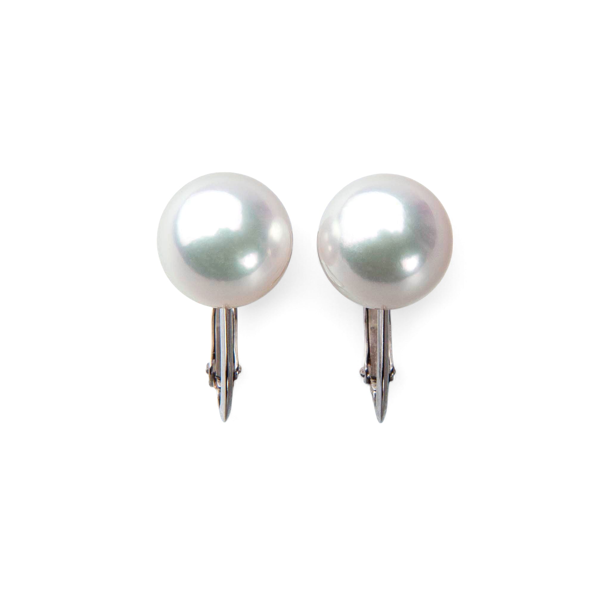 HANADAMA Akoya Pearl Clip-on Earrings 8.0-8.5mm K14WG -TOP Quality-