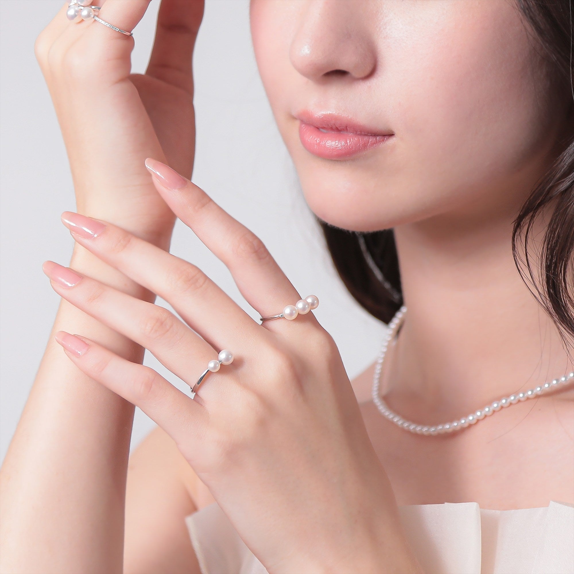 Carina Akoya Pearl Ring 5.5–6.0 mm K18WG/K18YG