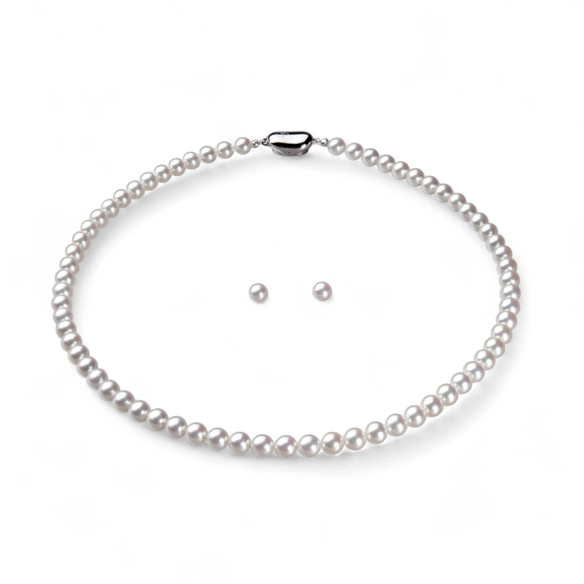 HANADAMA Akoya Pearl Necklace Set 6.0–6.5mm