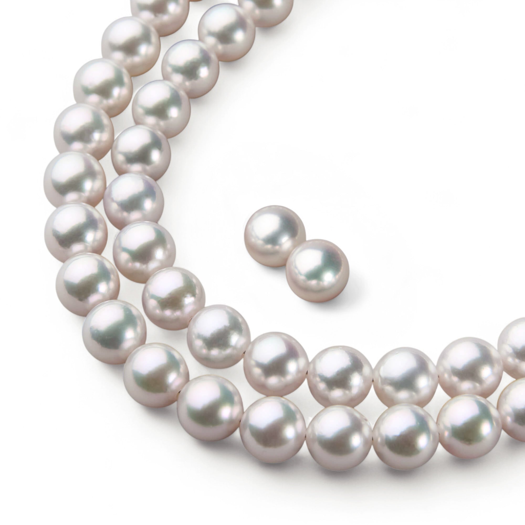 HANADAMA Akoya Pearl Necklace Set 6.0–6.5mm