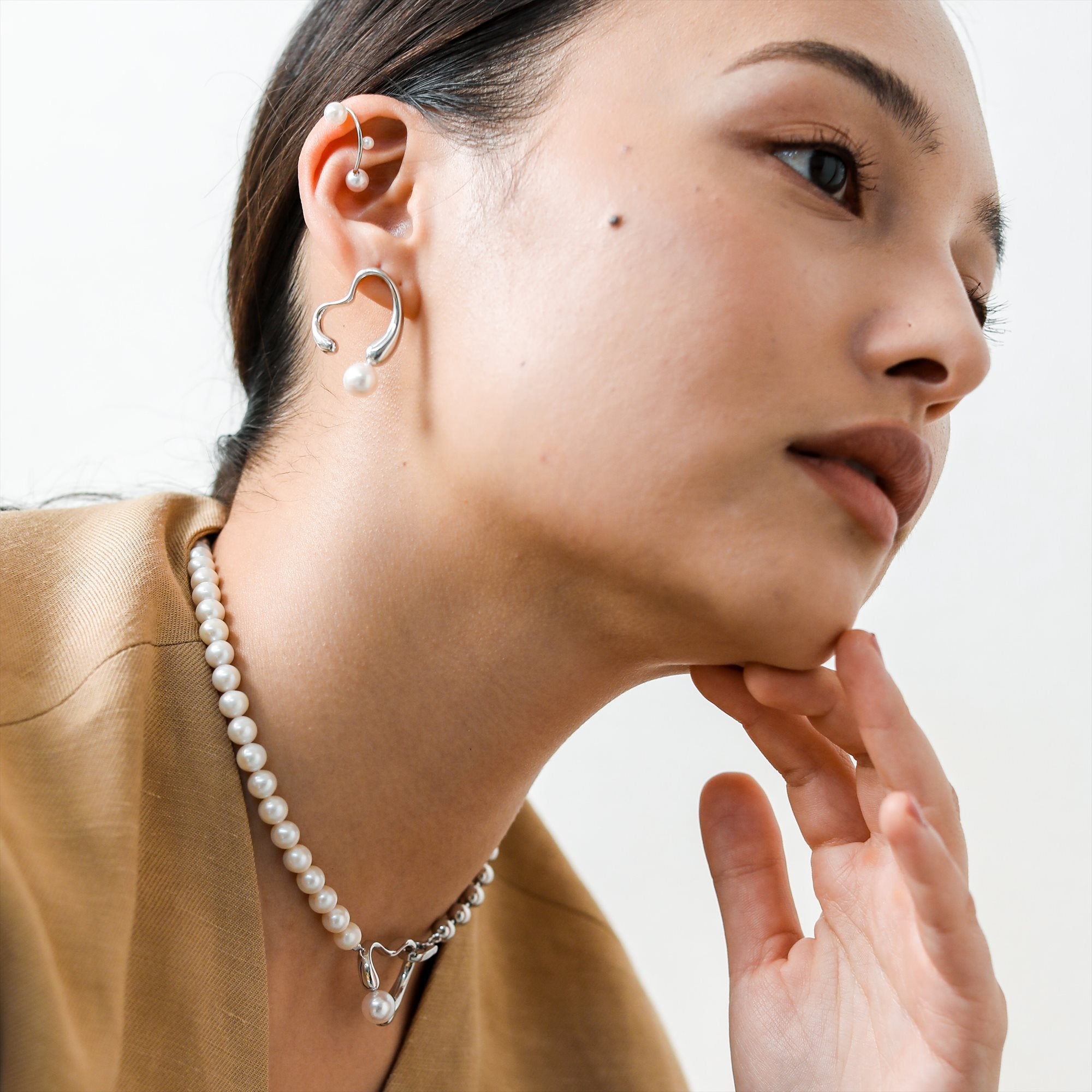 Melodie 项链 淡水珍珠 6.0–8.5 毫米 SV925