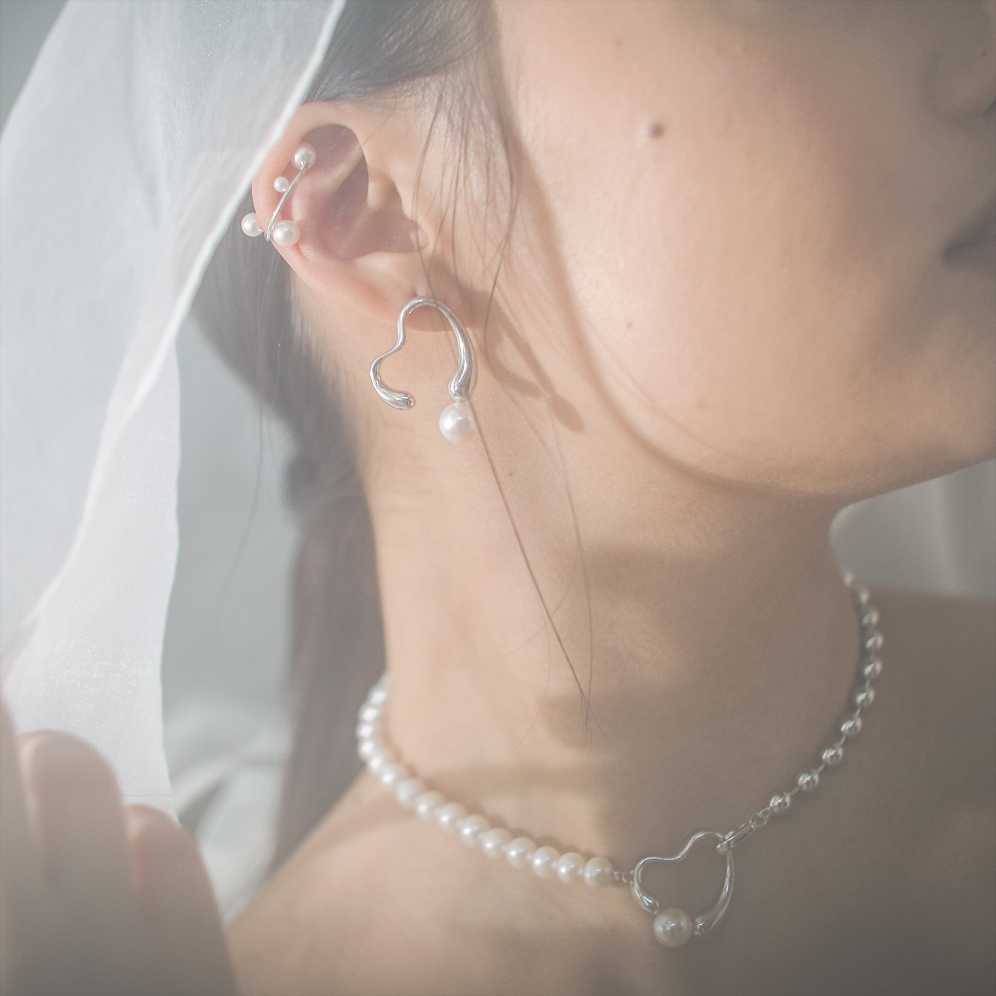 Melodie 项链 淡水珍珠 6.0–8.5 毫米 SV925