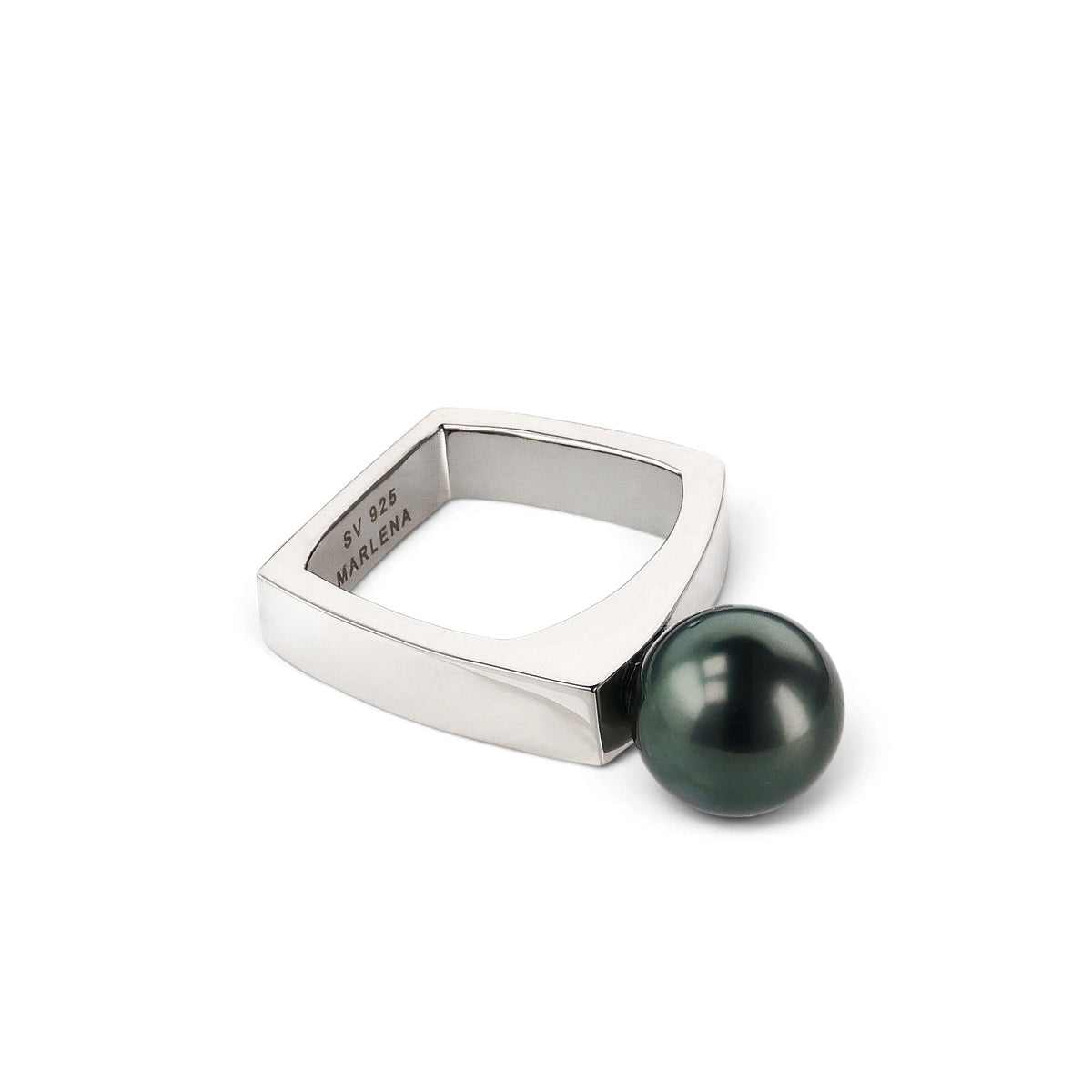 Aplomb Ring Tahitian Black Pearl 10mmUP SV925