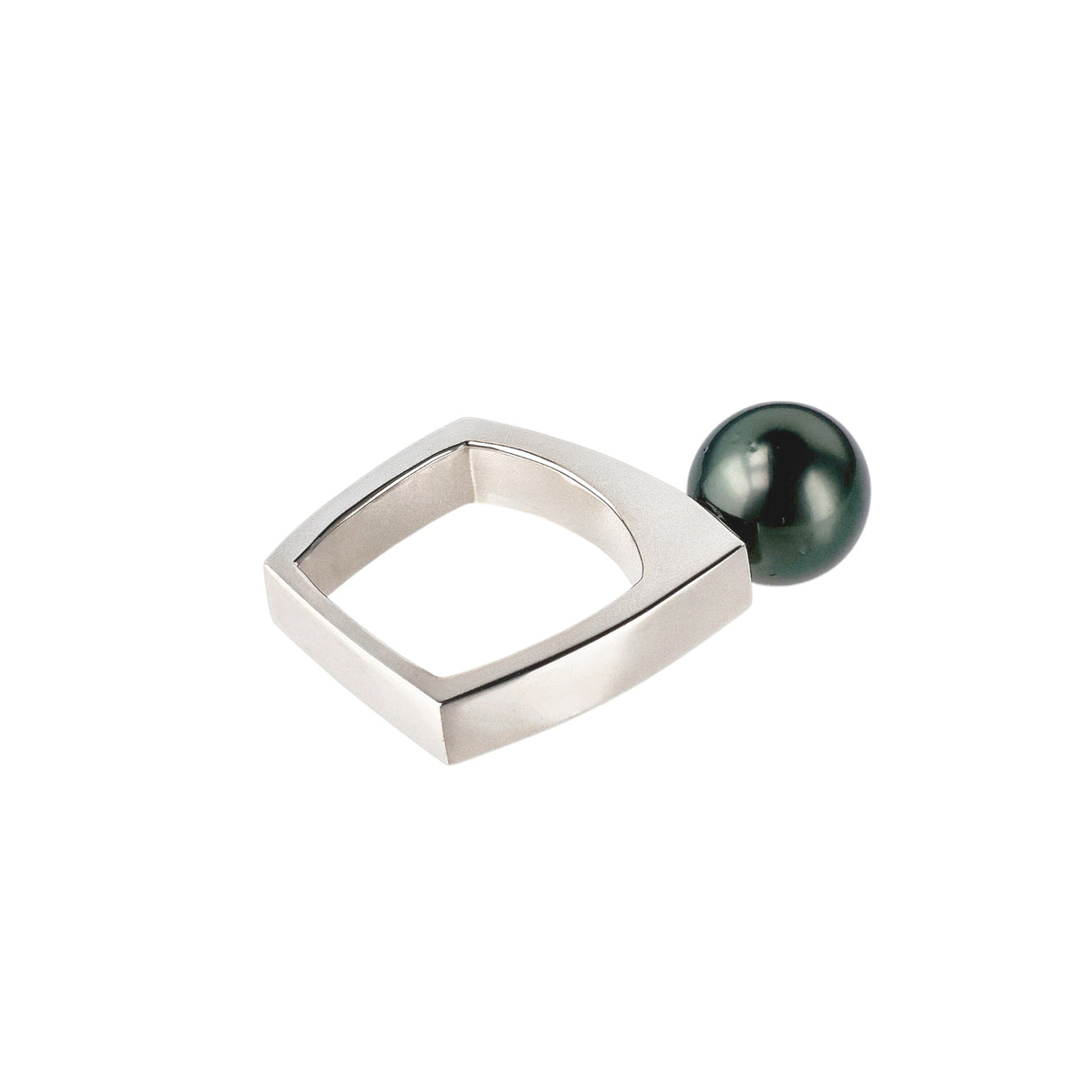 Aplomb Ring Tahitian Black Pearl 10mmUP SV925